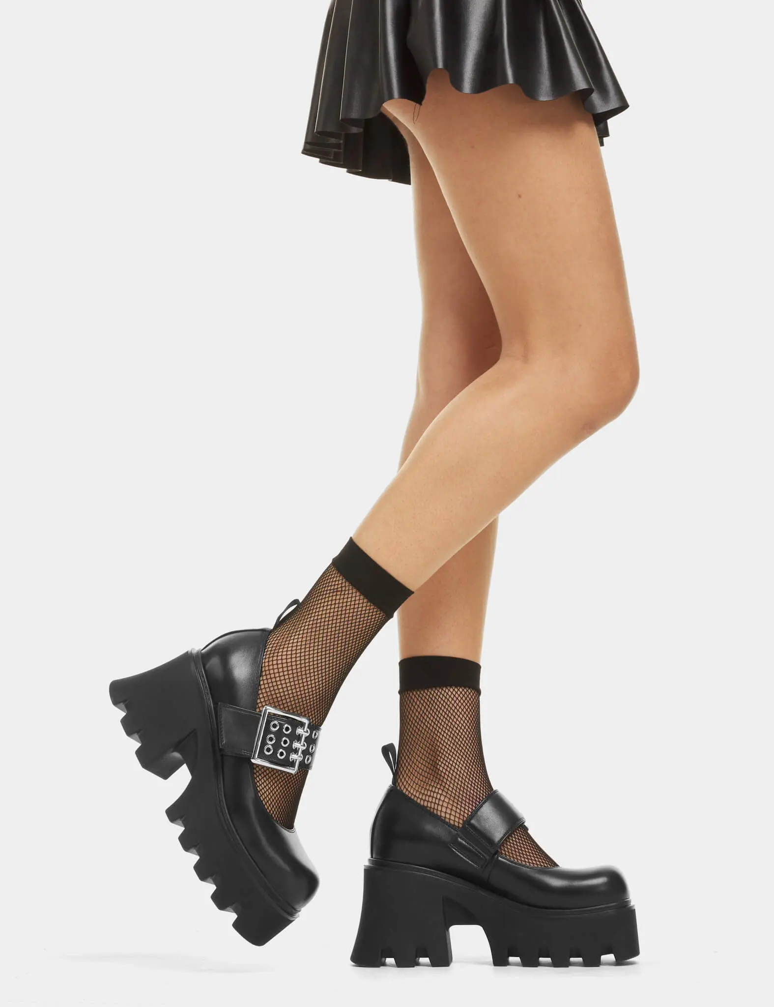 Acting Up Ankle Fishnet Socks - Image 3