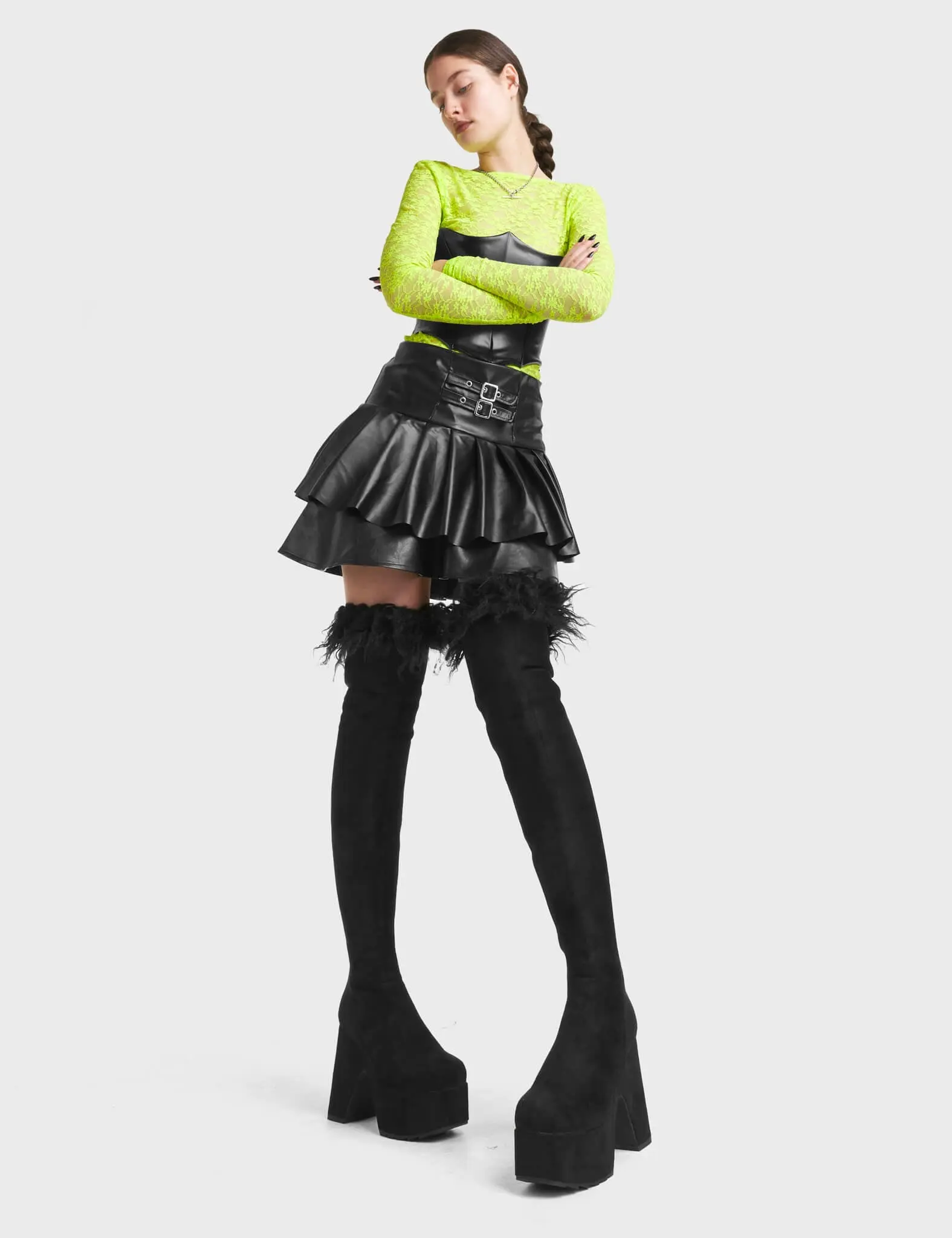 Another Level Platform Thigh High Boots - Image 2