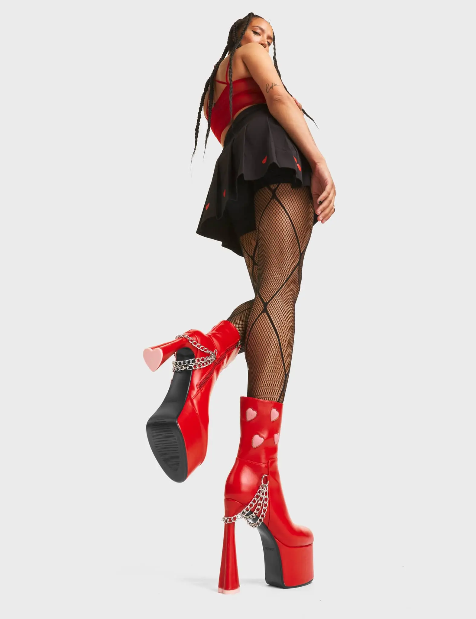 Back Me Platform Ankle Boots - Image 3