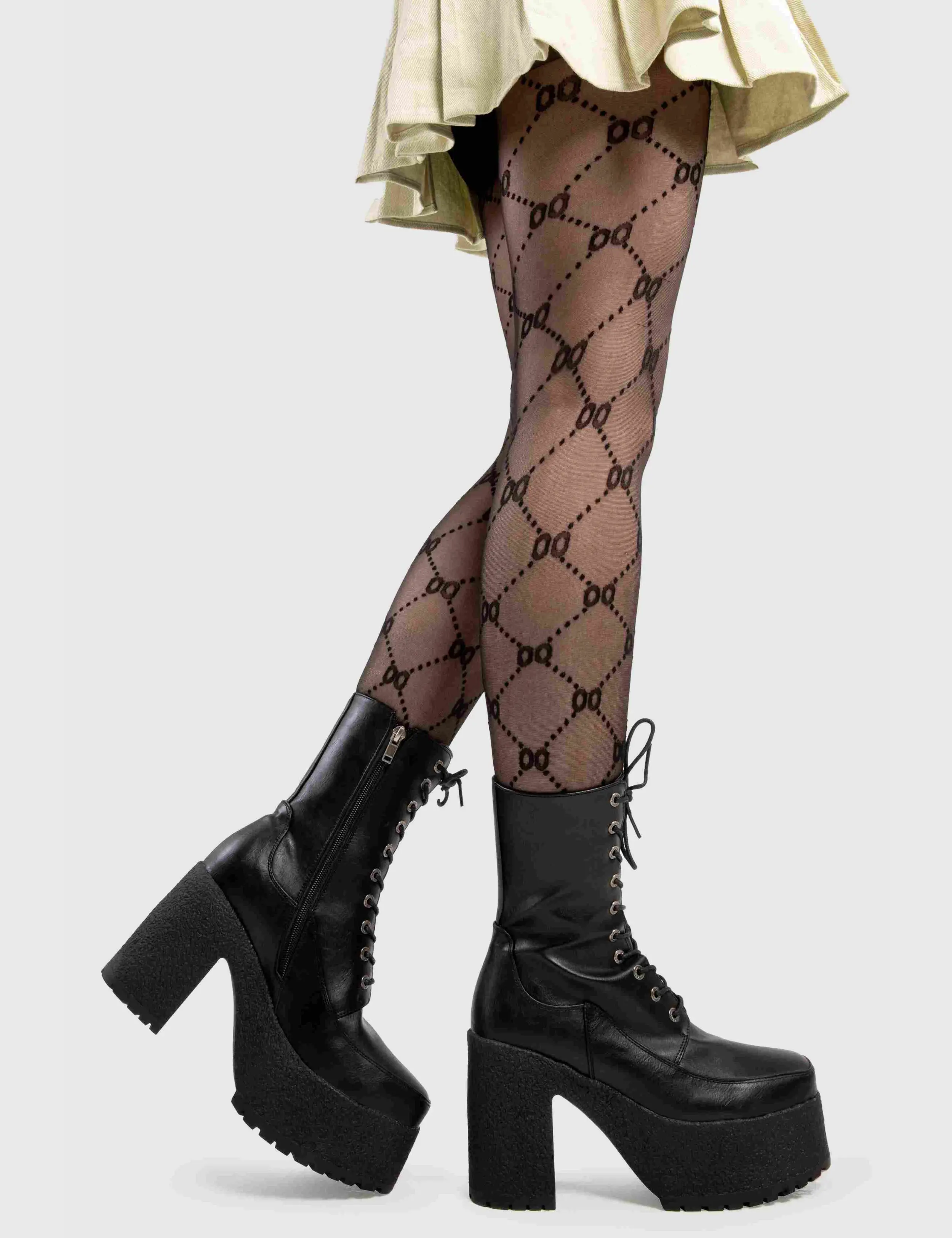 Black Pepper Platform Ankle Boots - Image 3