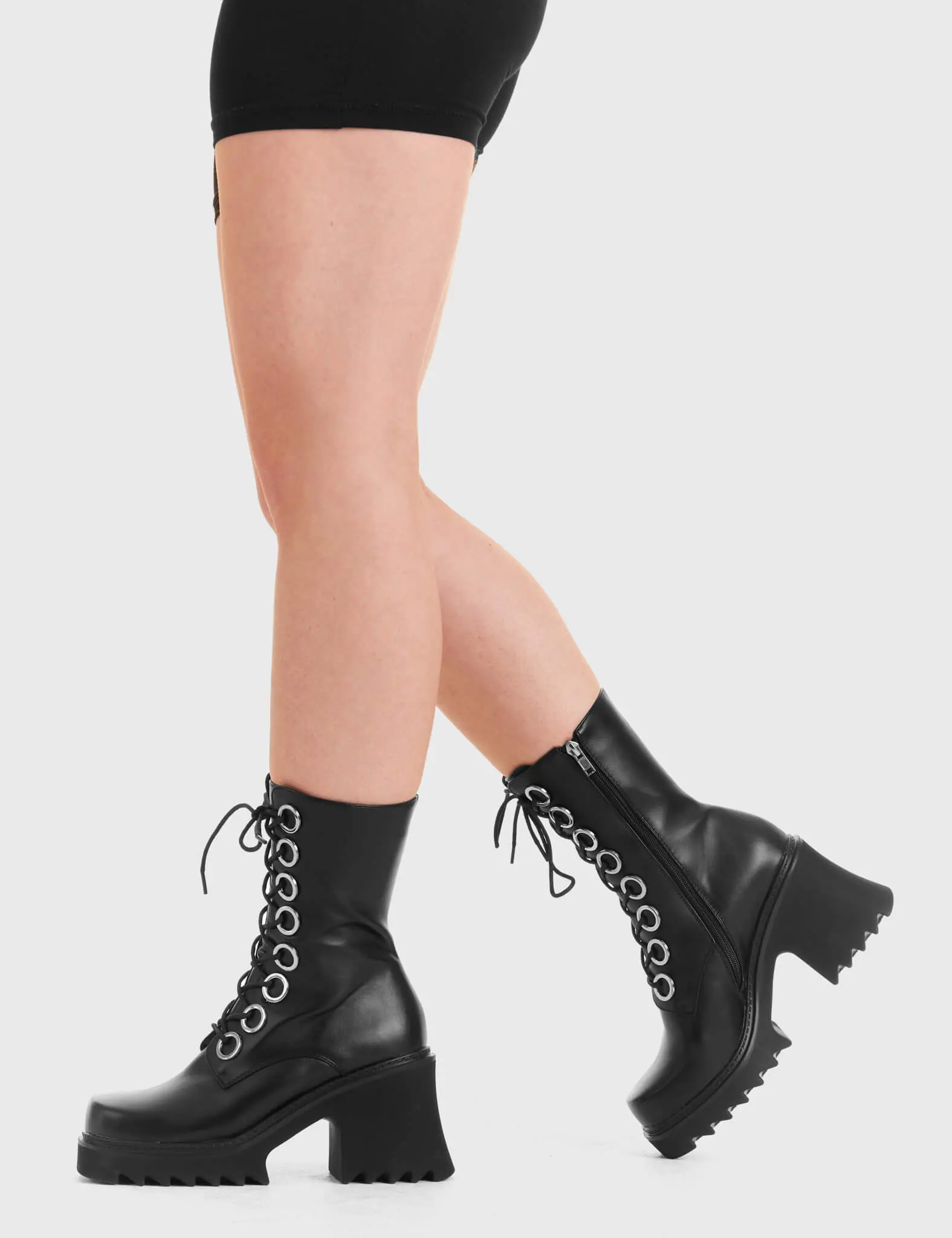 Bulletproof Chunky Platform Ankle Boots - Image 3