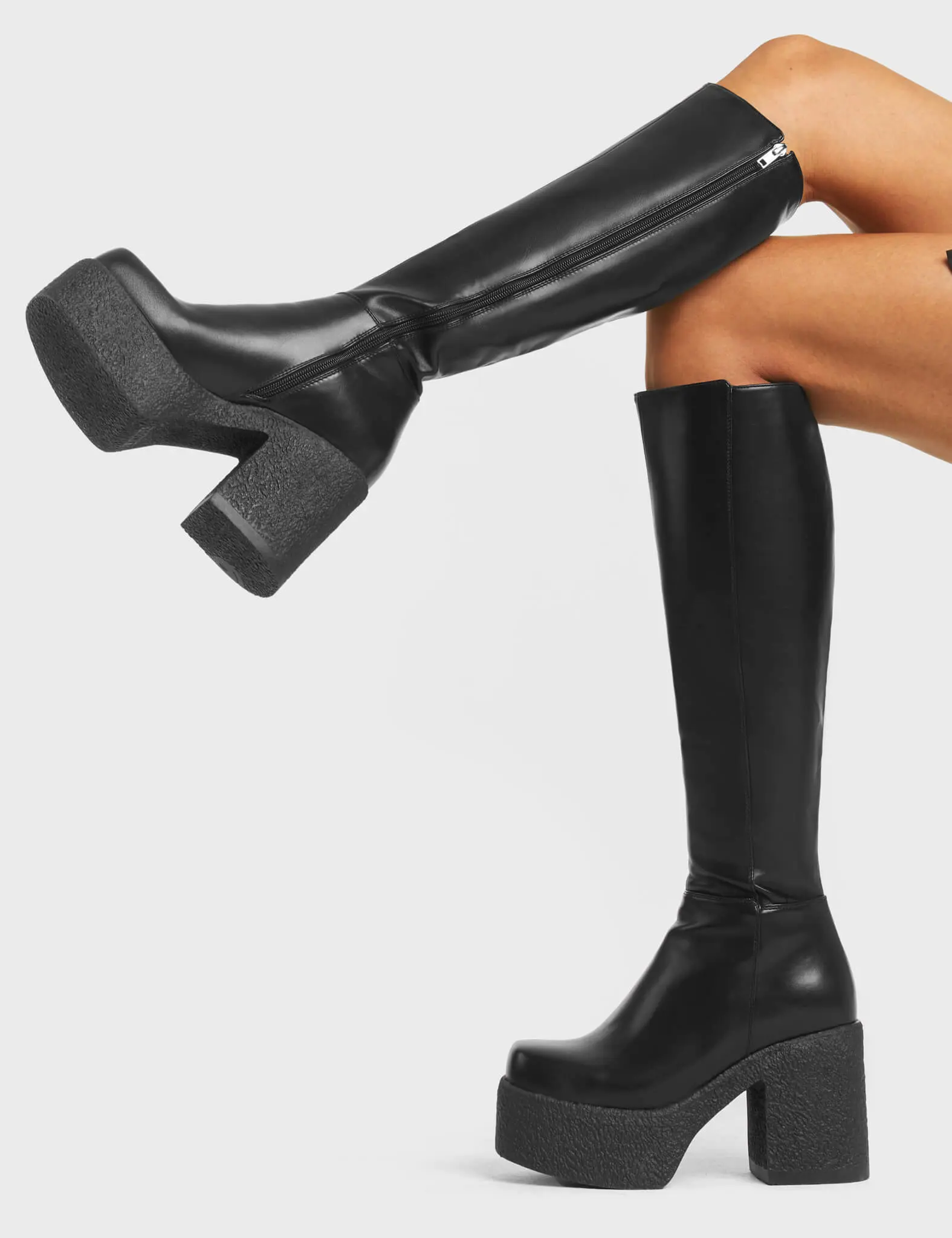 Called Out Chunky Platform Knee High Boots - Image 2