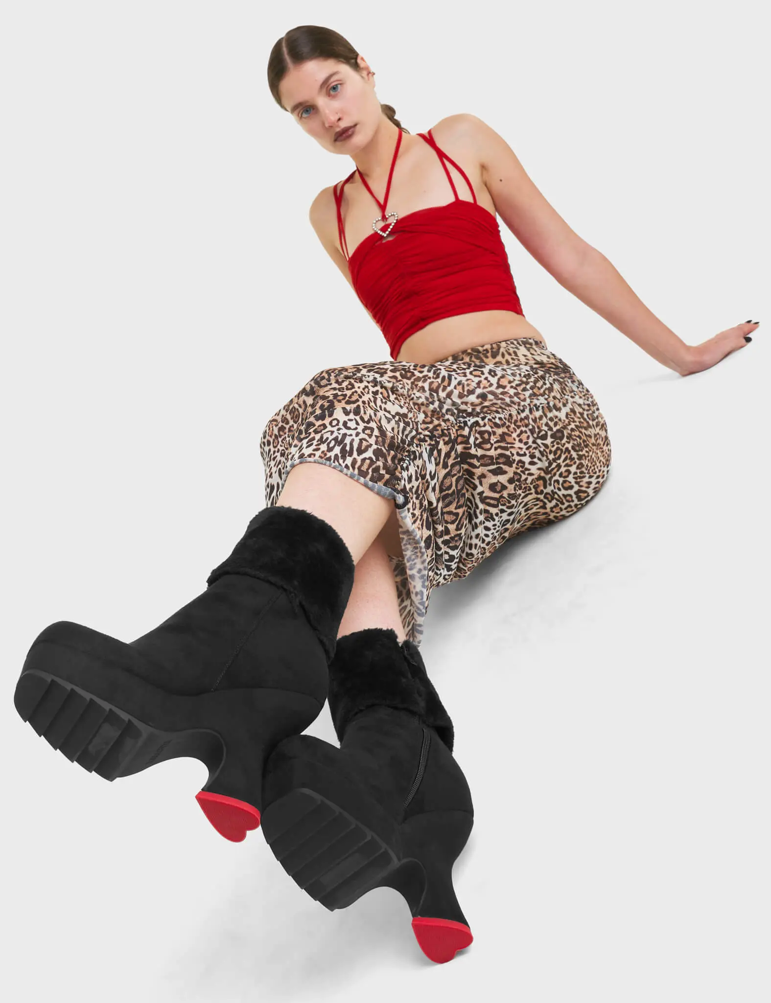 Cause For Concern Chunky Platform Ankle Boots - Image 2