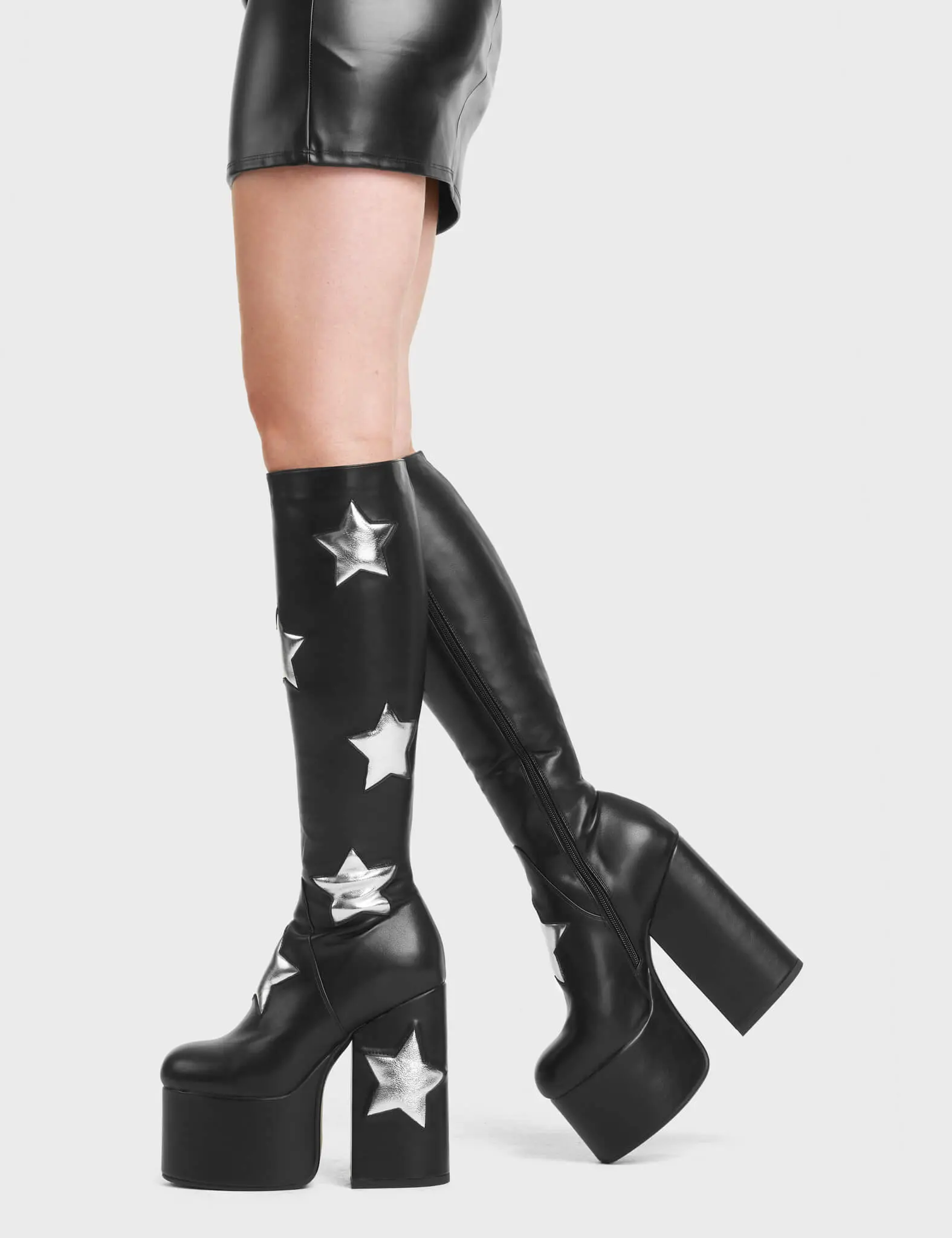 Comet Platform Knee High Boots - Image 3