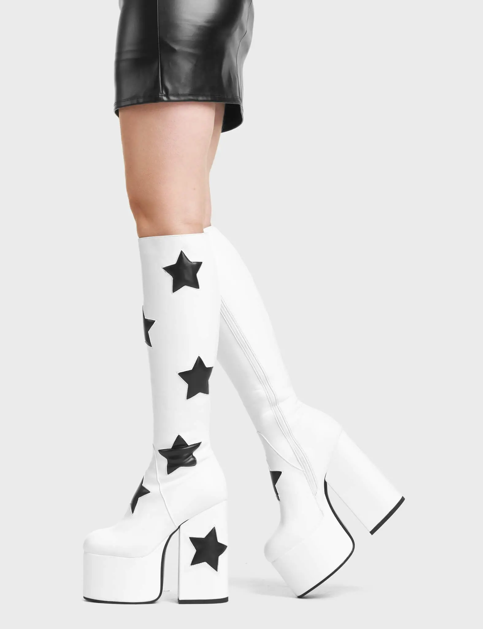 Comet Platform Knee High Boots - Image 3