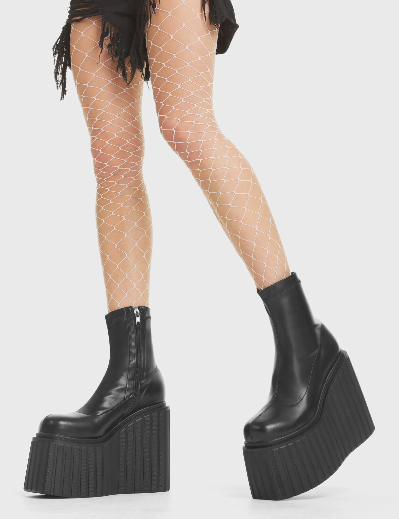 Down To Earth Chunky Platform Creeper Ankle Boots - Image 2