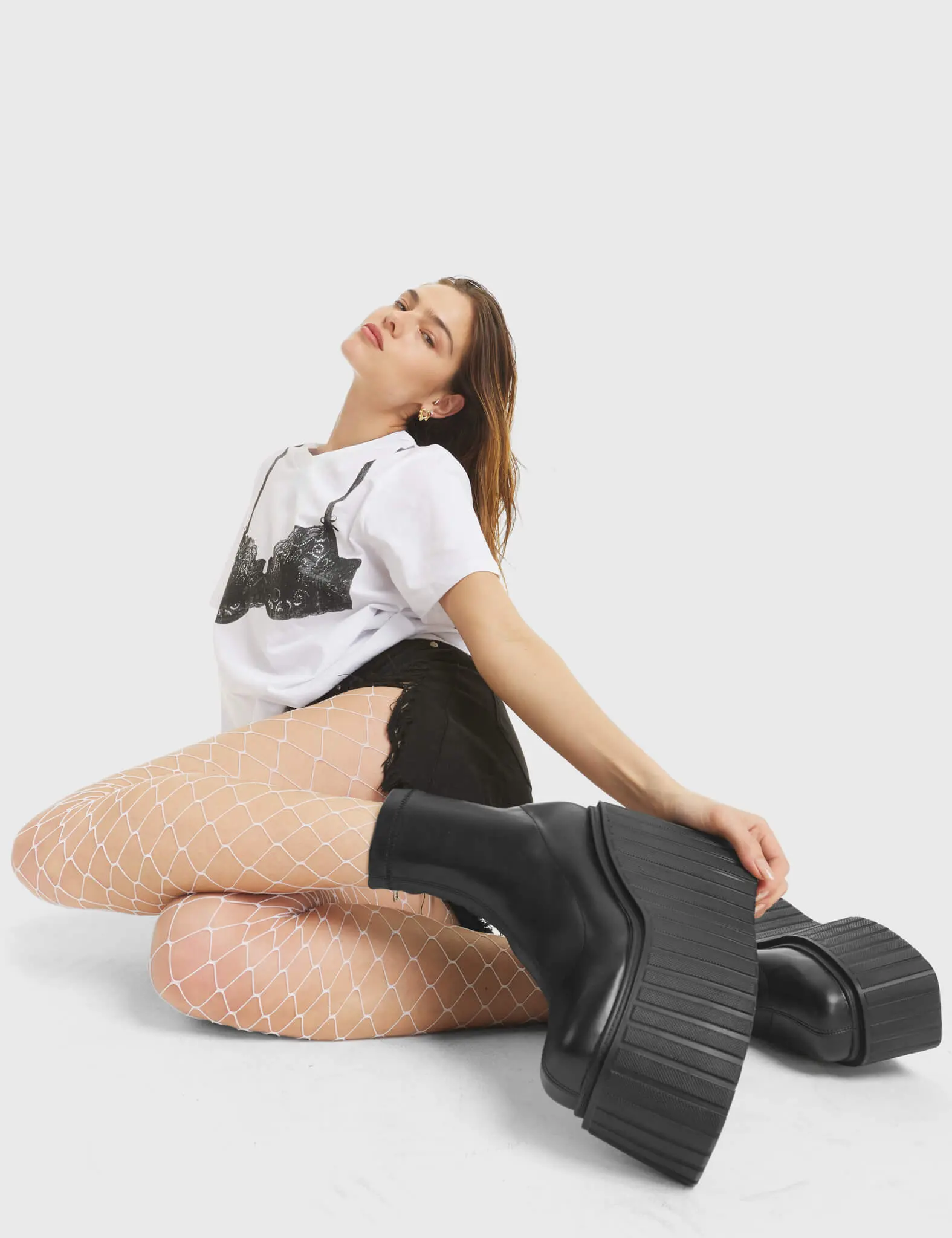Down To Earth Chunky Platform Creeper Ankle Boots - Image 3
