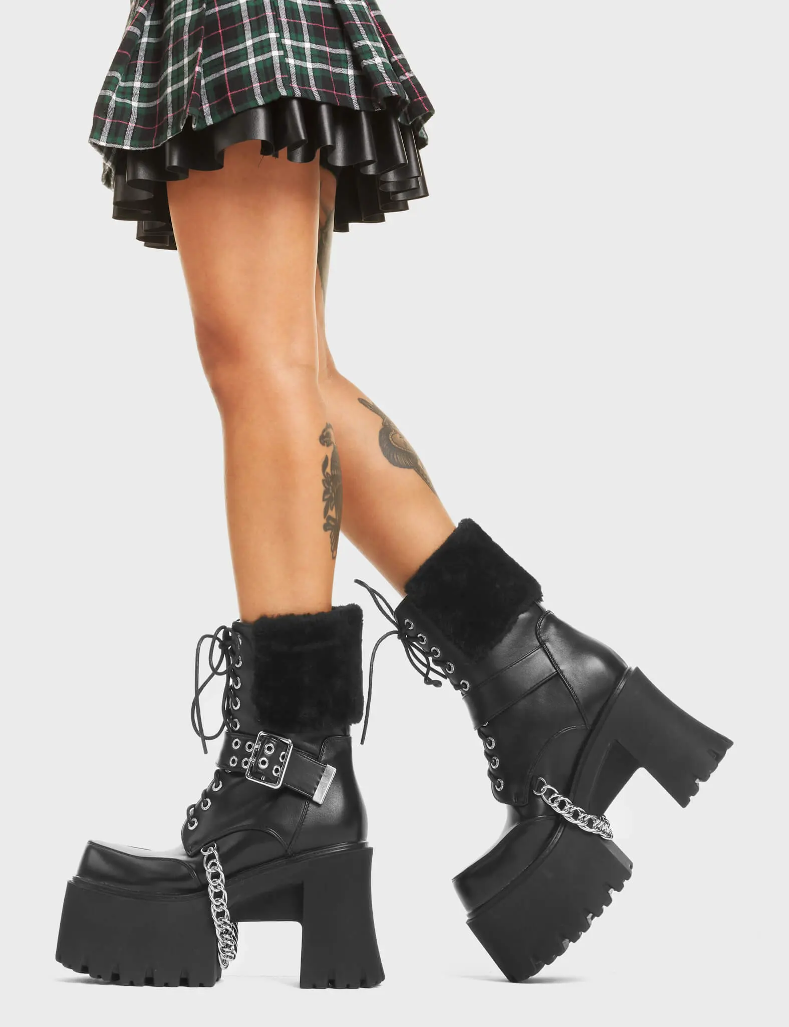 Accelerate Chunky Platform Ankle Boots - Image 4