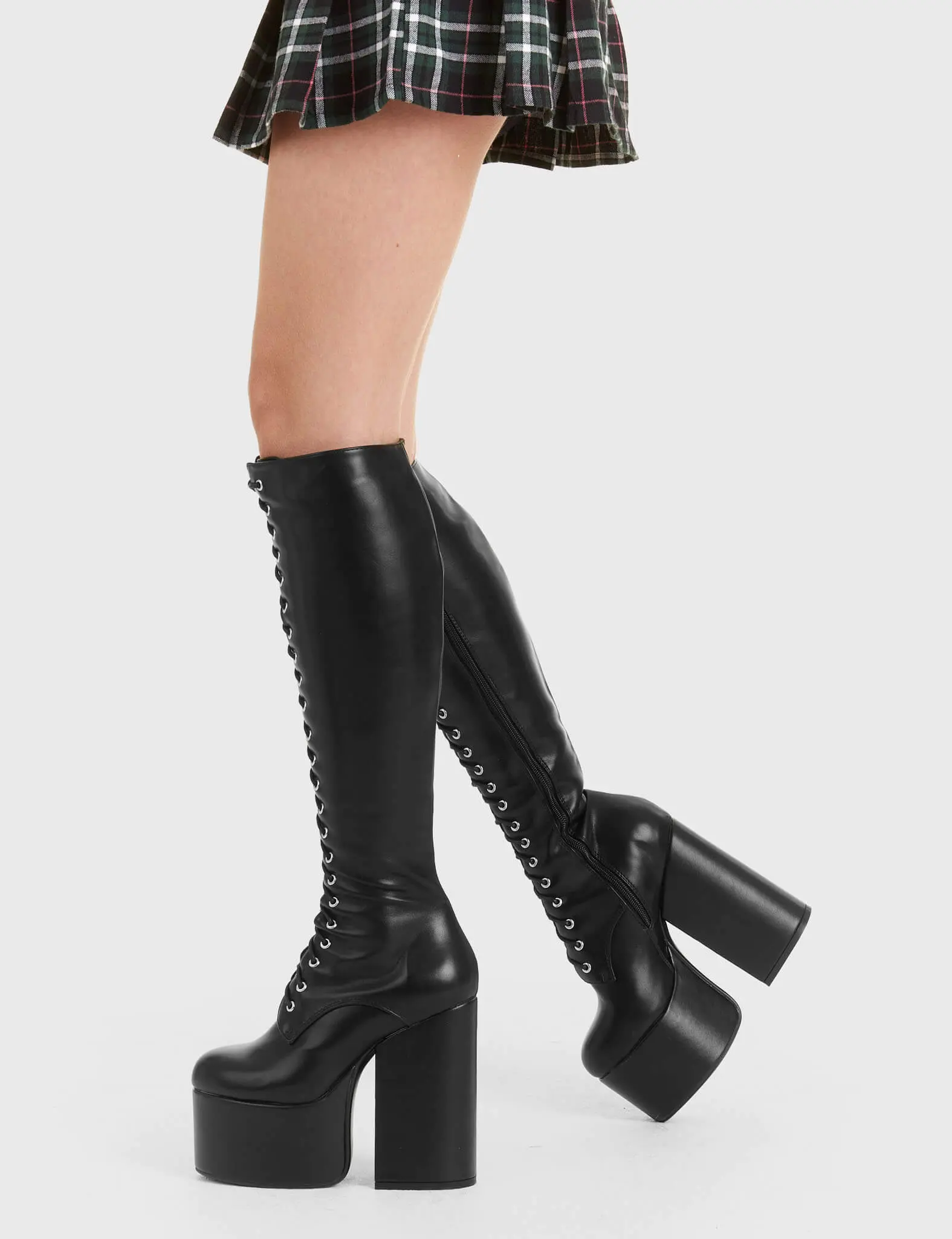 Everest Platform Knee High Boots - Image 3