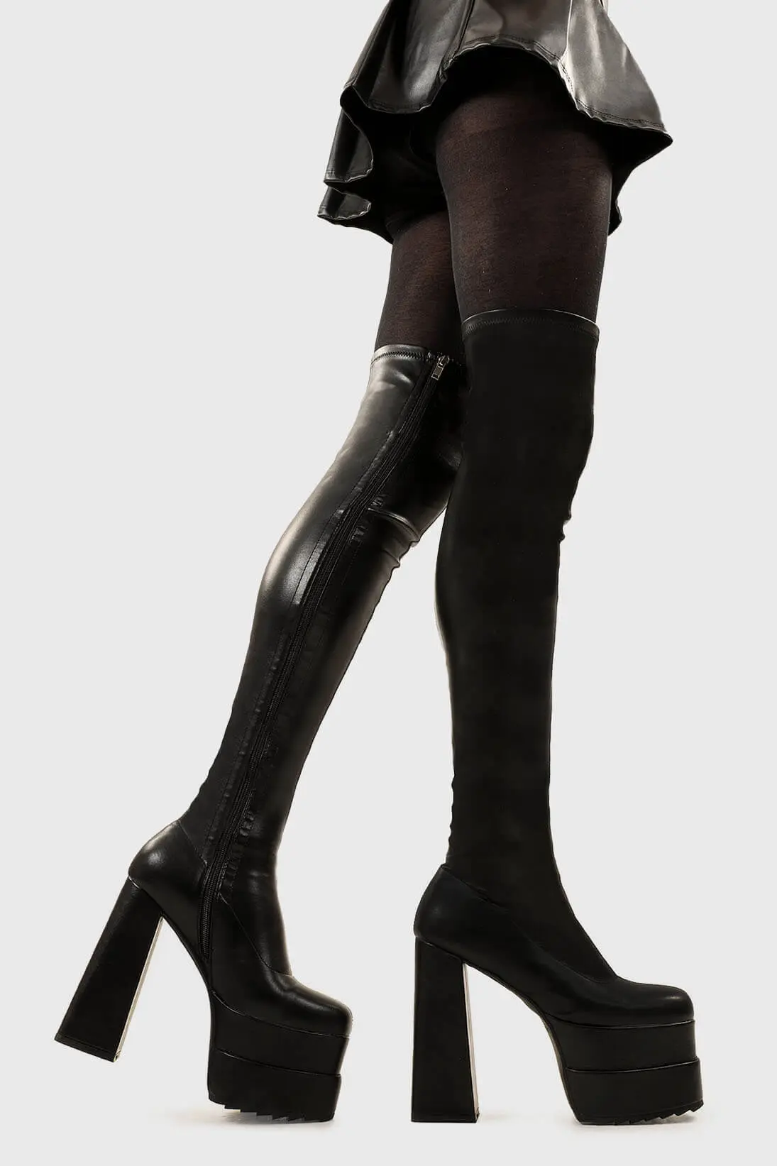 Fantasies Platform Thigh High Boots - Image 3