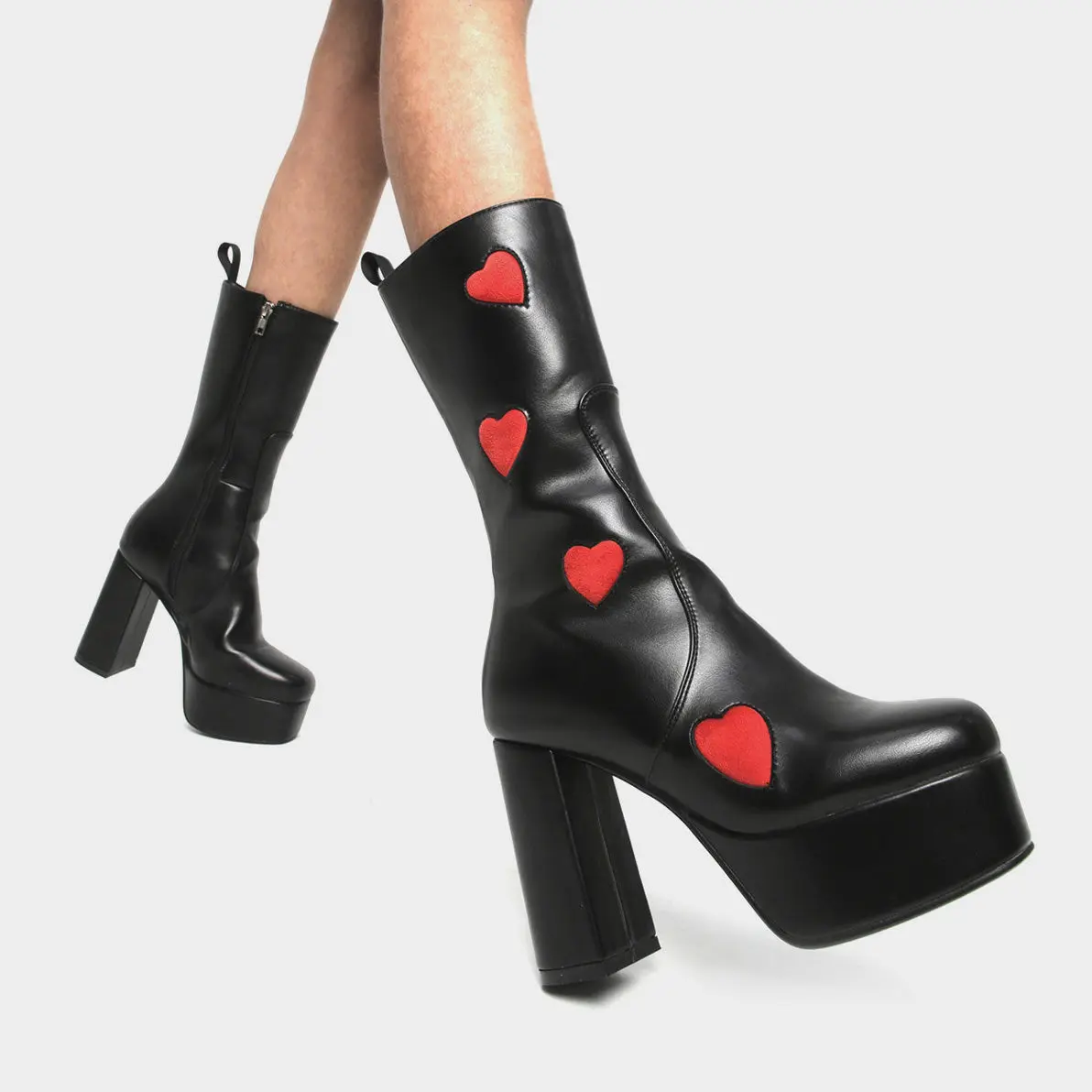 Game Of Love Platform Calf Boots - Image 4