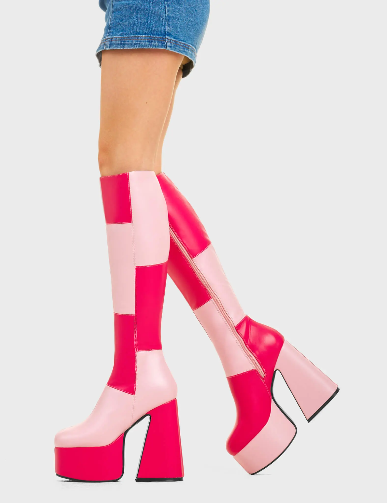 Gemini Platform Knee High Boots - Image 3
