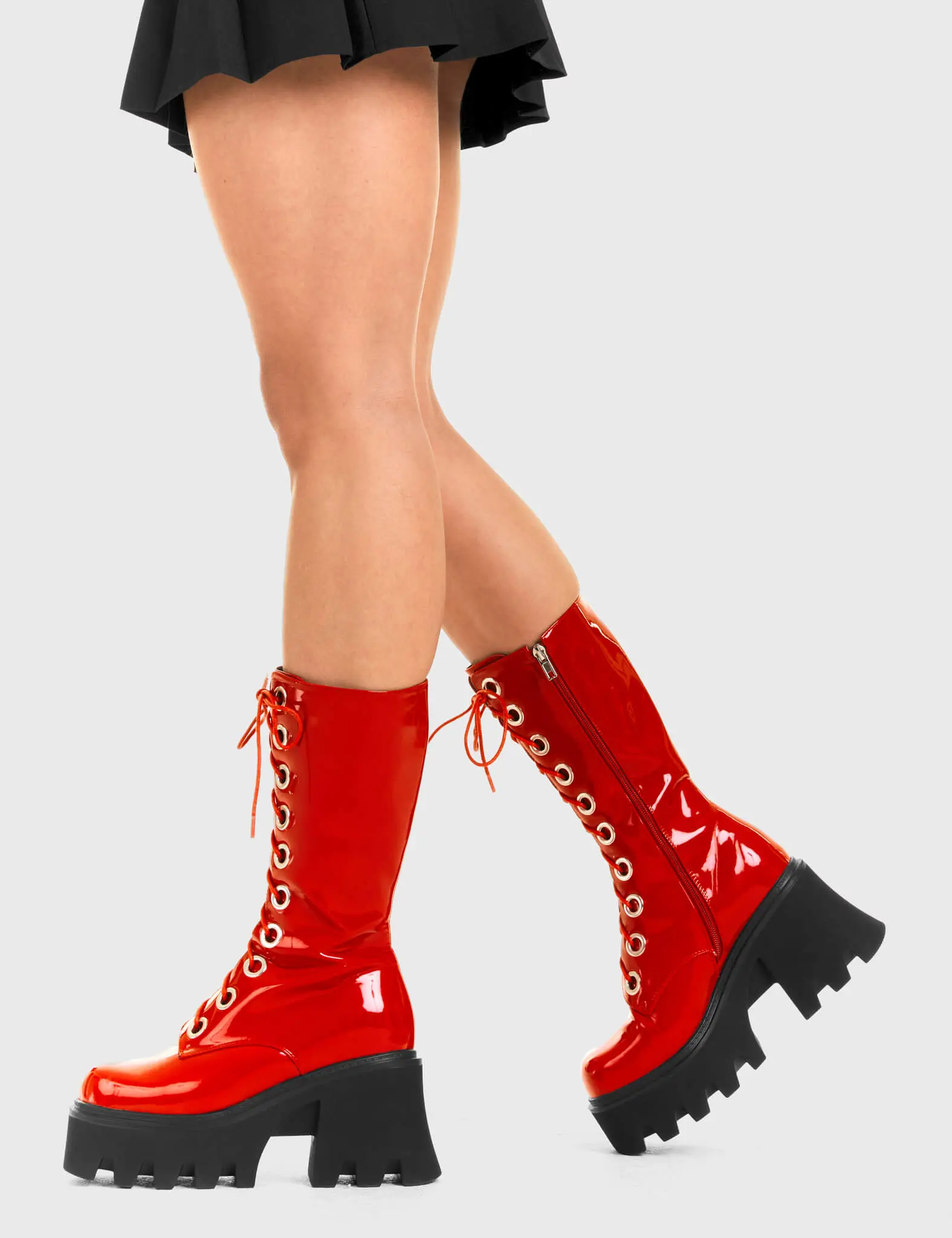 Get Paid Chunky Platform Calf Boots - Image 3