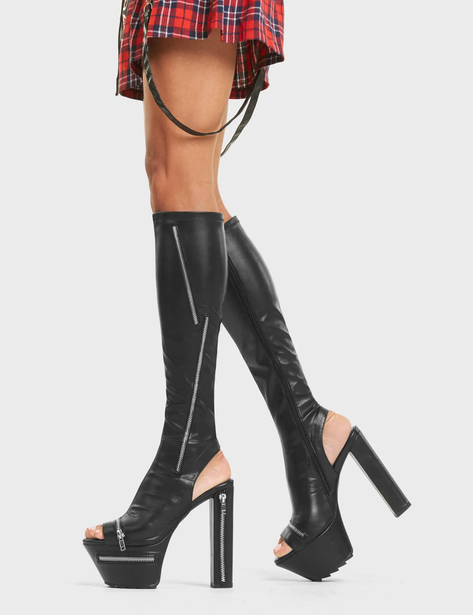 Give It Up Platform Knee High Boots - Image 3