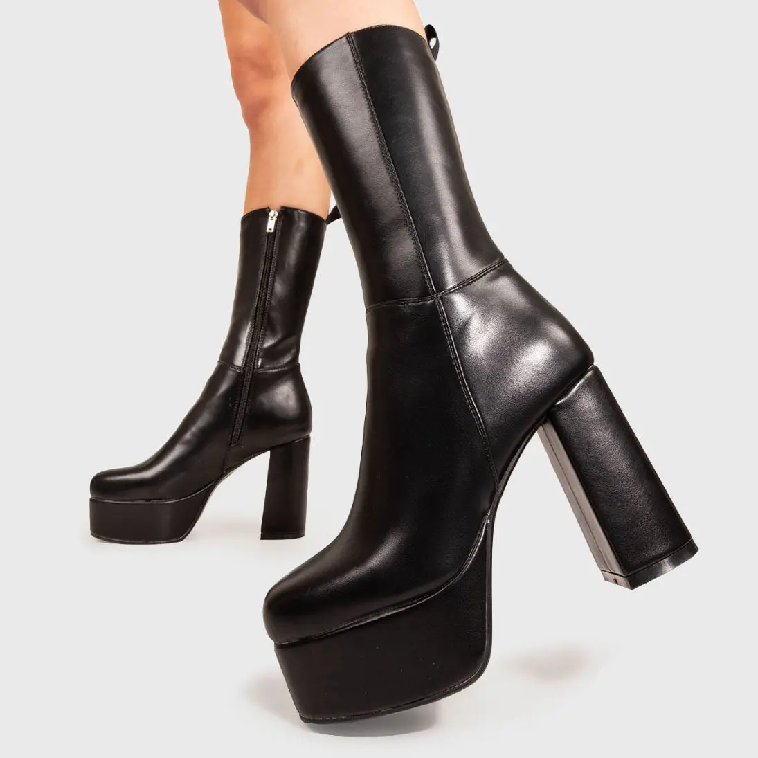 Going Under Platform Calf Boots - Image 3