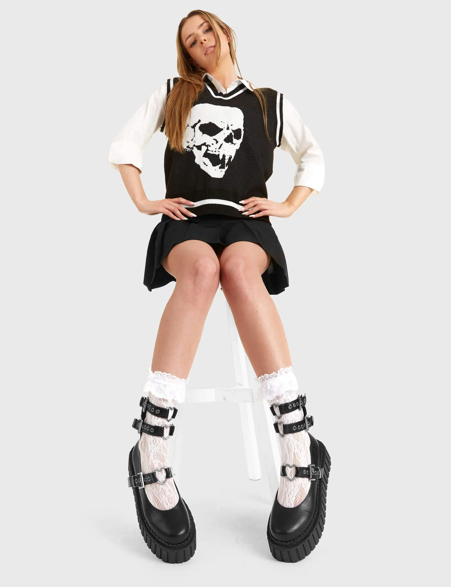 Hologram Chunky Platform Creeper Boots - Image 2