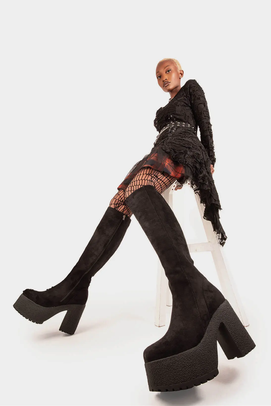 I'm What You Want Knee High Platform Boots - Image 2