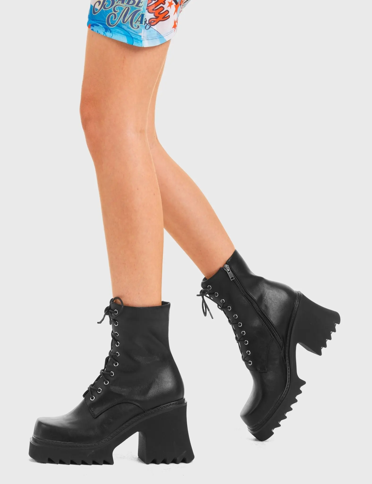 In Opposition Chunky Platform Ankle Boots - Image 3
