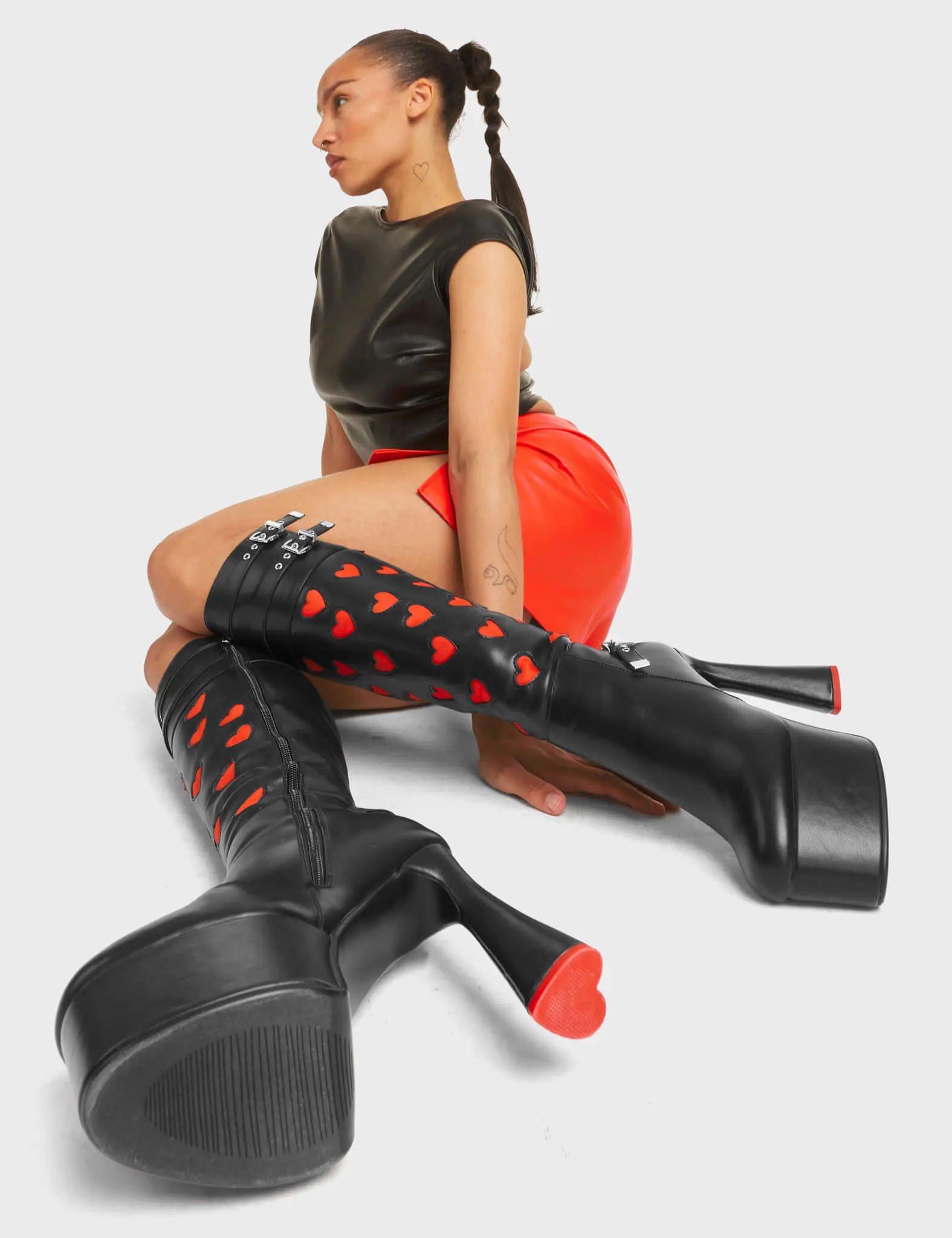 Intimate Platform Knee High Boots - Image 3
