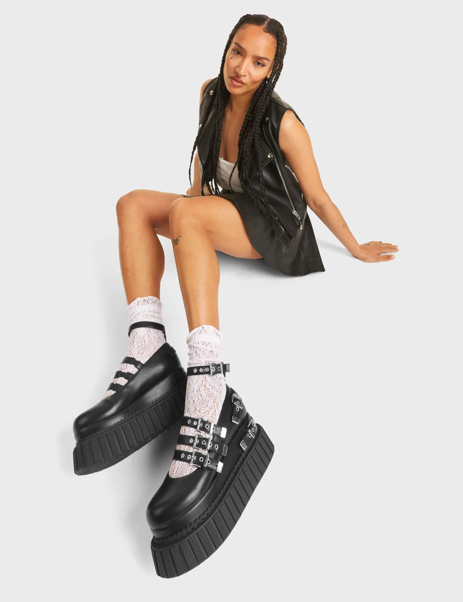 Daydreaming Chunky Platform Creeper Shoes - Image 3