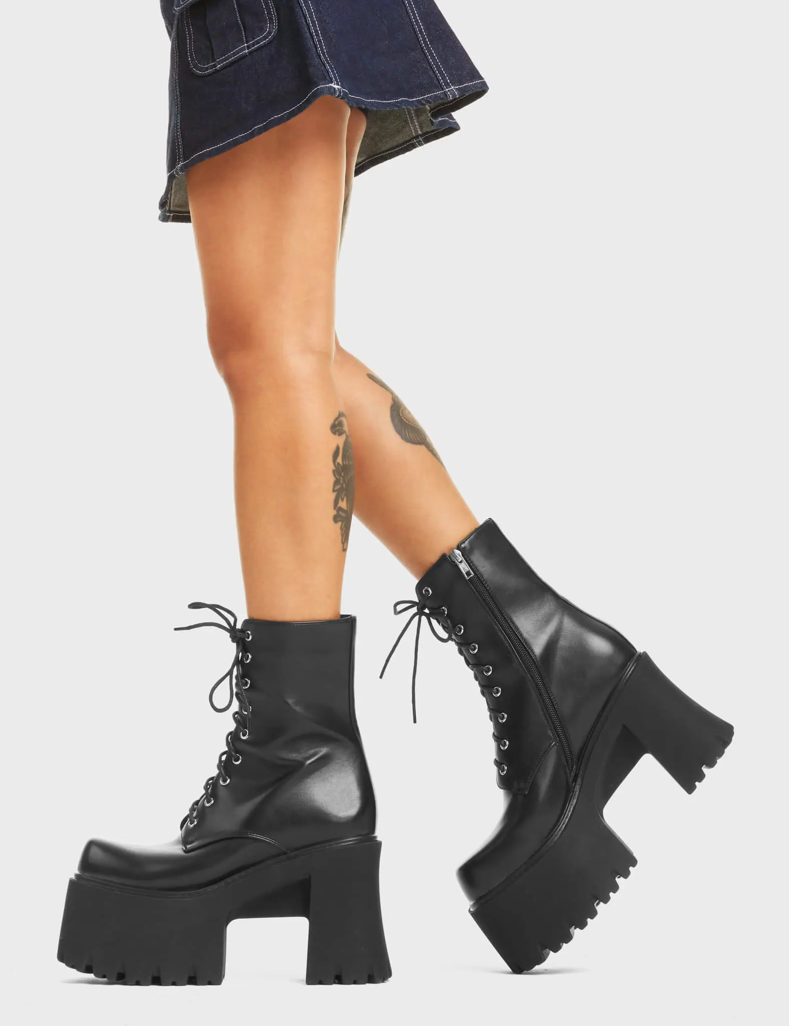 Passion Chunky Platform Ankle Boots - Image 3