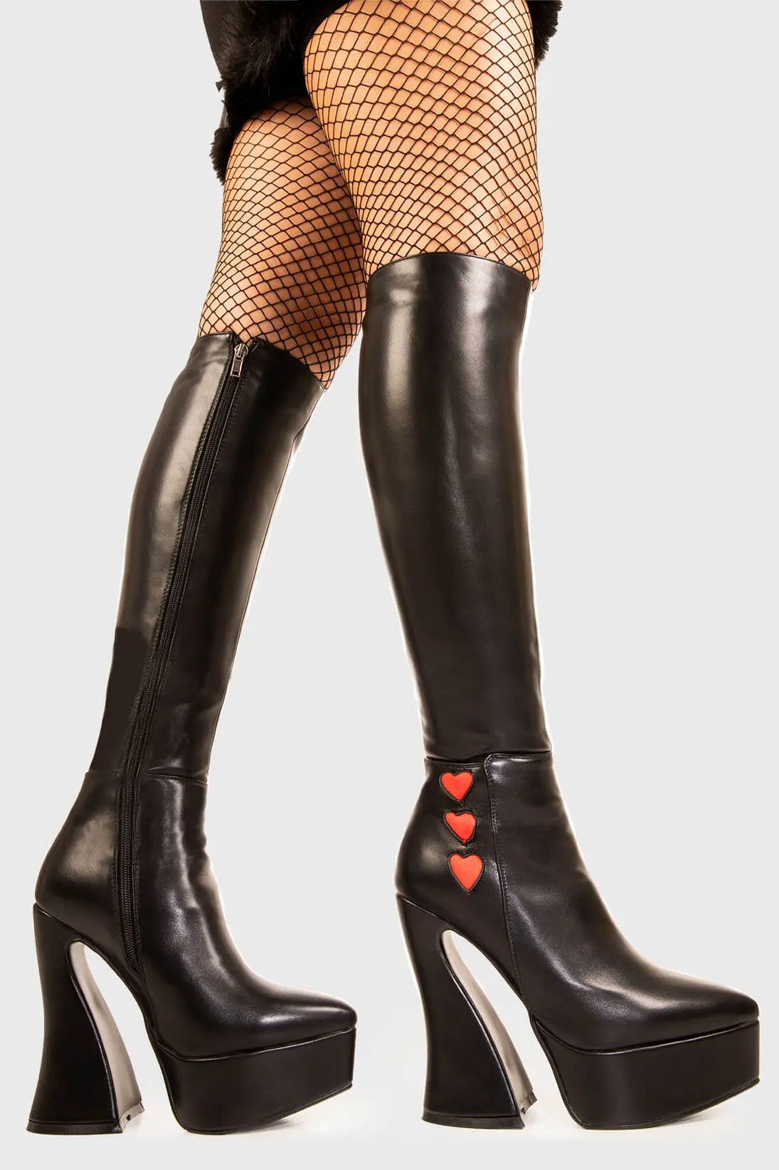 Love Potion Platform Knee High Boots - Image 4