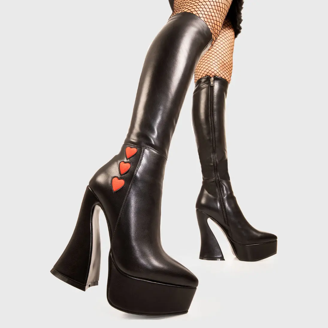 Love Potion Platform Knee High Boots - Image 5