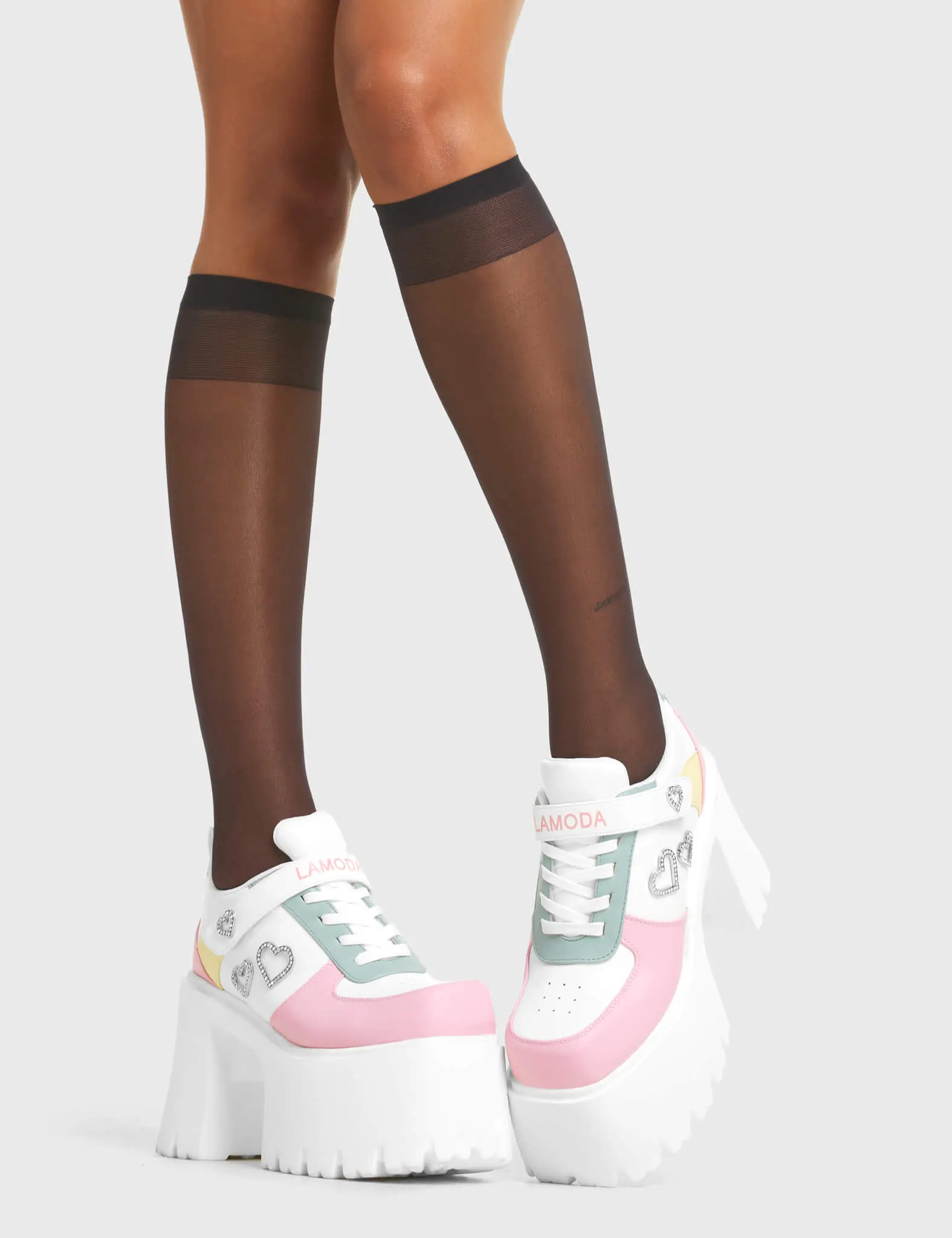 Lovey Dovey Chunky Platform Sneakers - Image 2