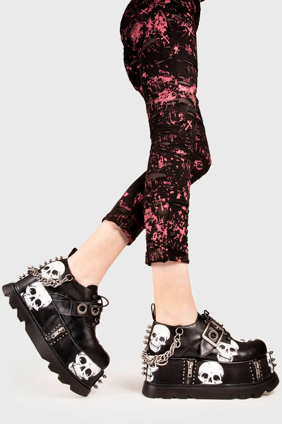 Maniac Chunky Platform Wedge Shoes - Image 5