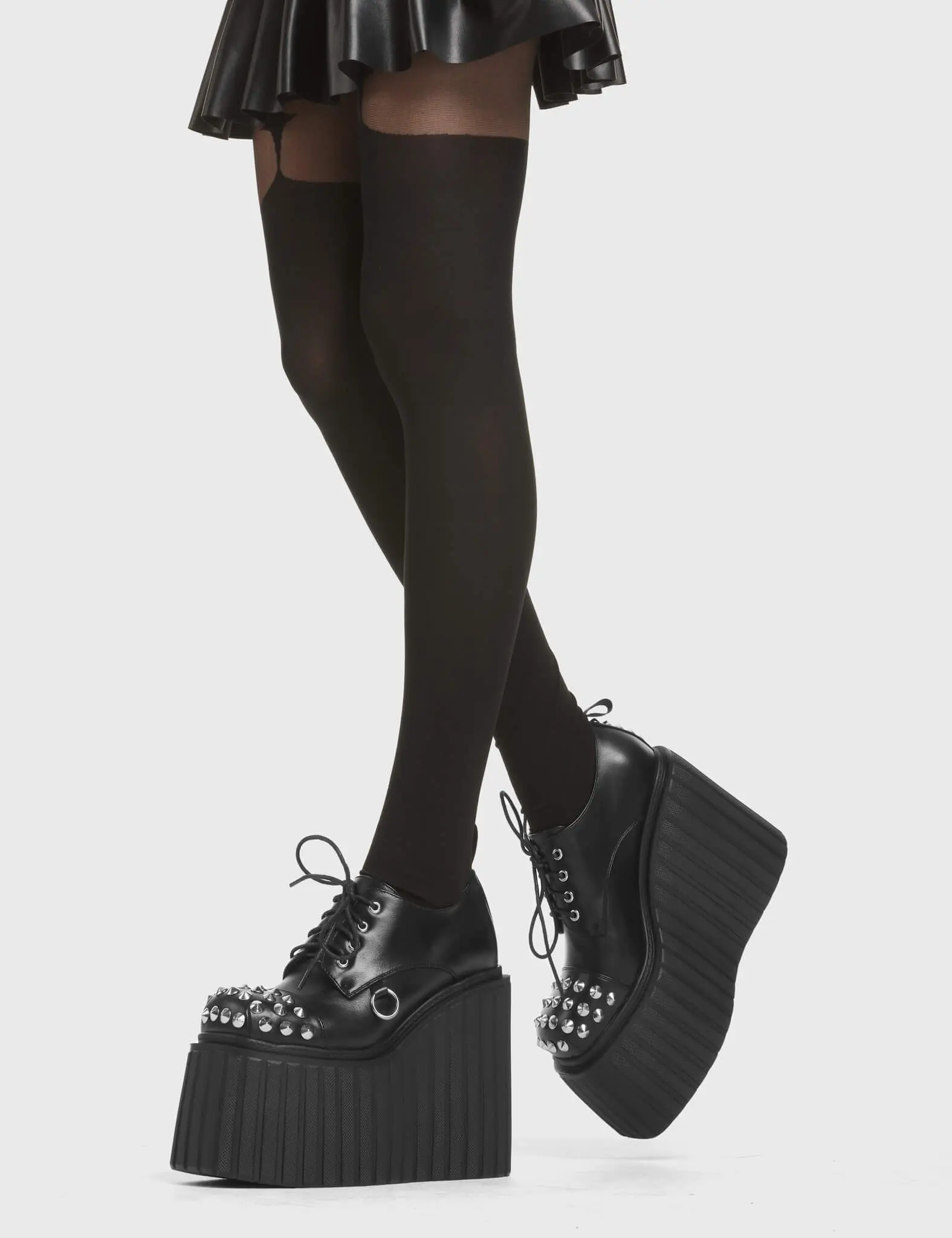 Quiet Down Chunky Platform Creeper Shoes - Image 2