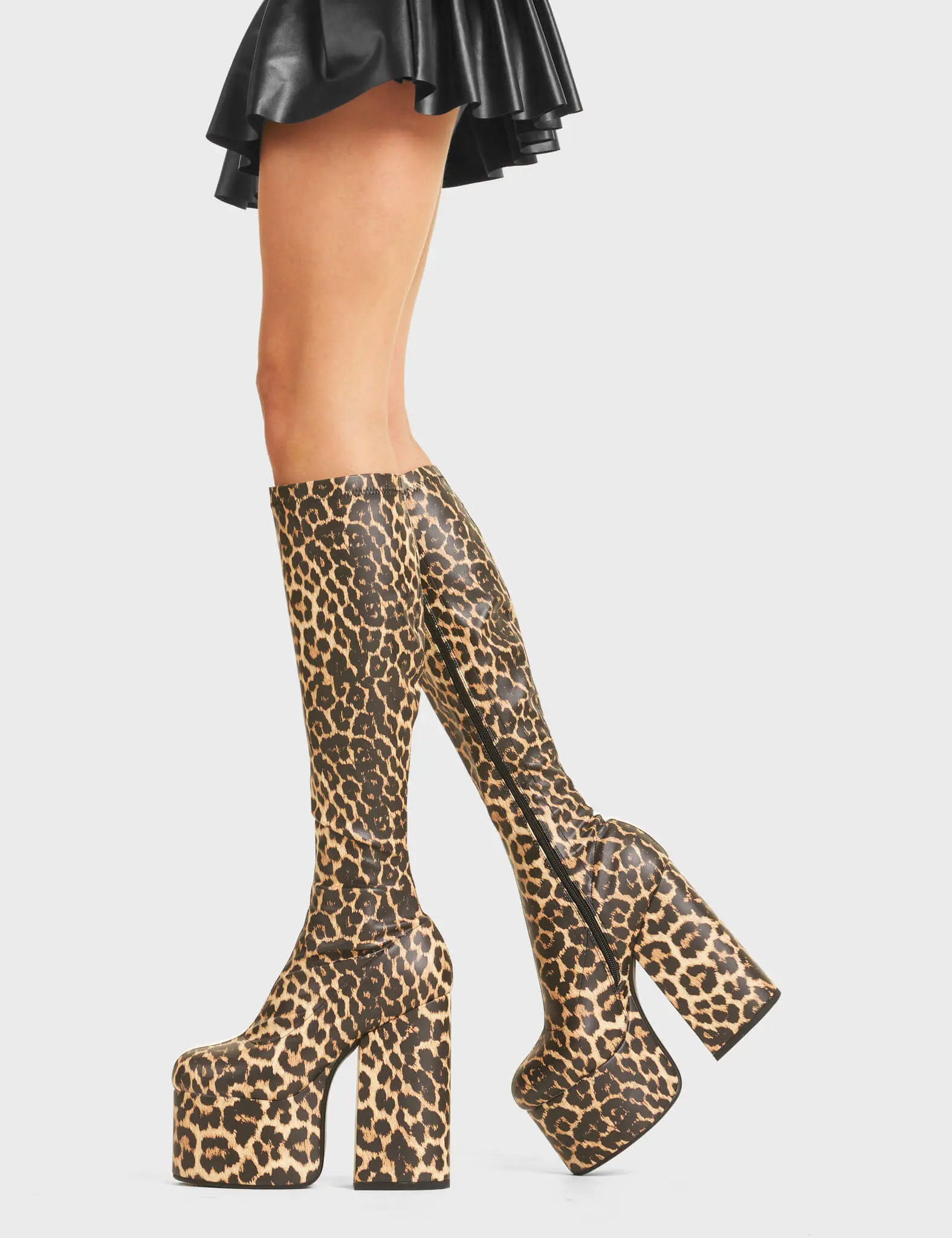 Messenger Platform Knee High Boots - Image 4