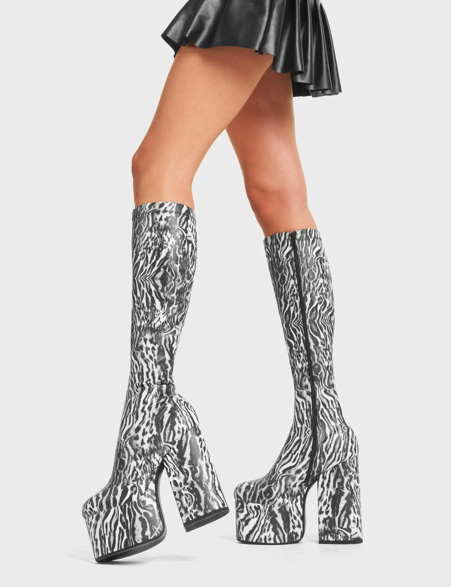 Messenger Platform Knee High Boots - Image 2