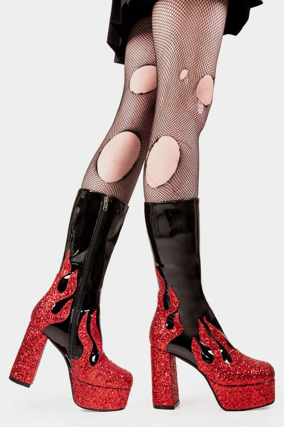 Miami Platform Calf Boots - Image 3