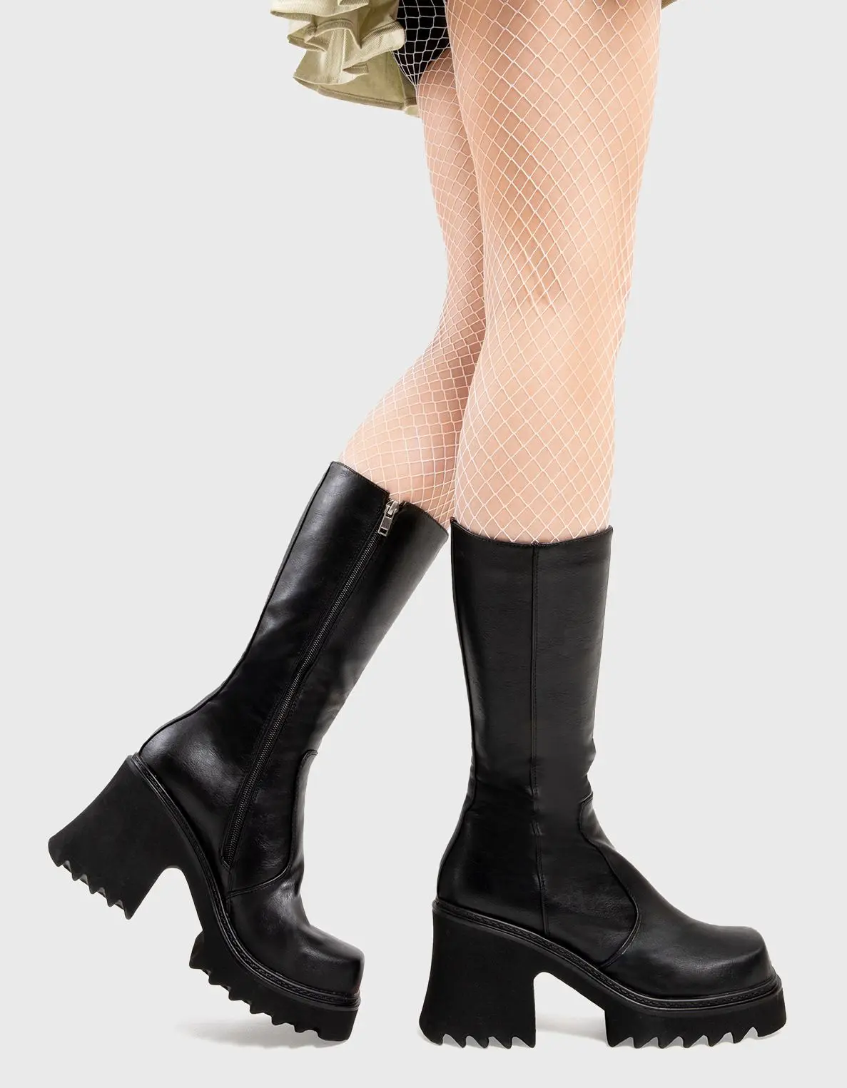 Mind Pool Chunky Platform Calf Boots - Image 3