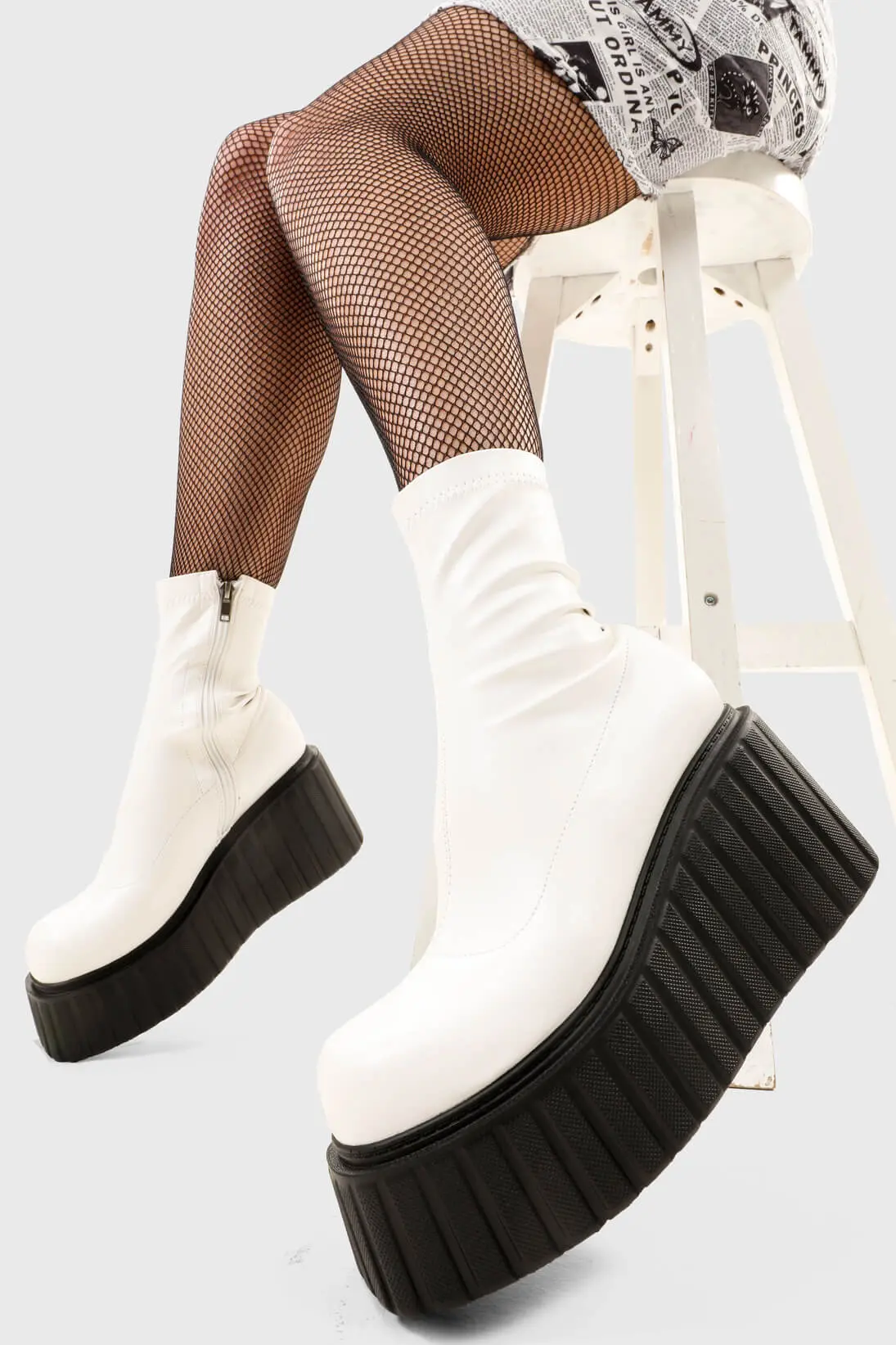 Muster Up Chunky Ankle Creeper Boots - Image 3