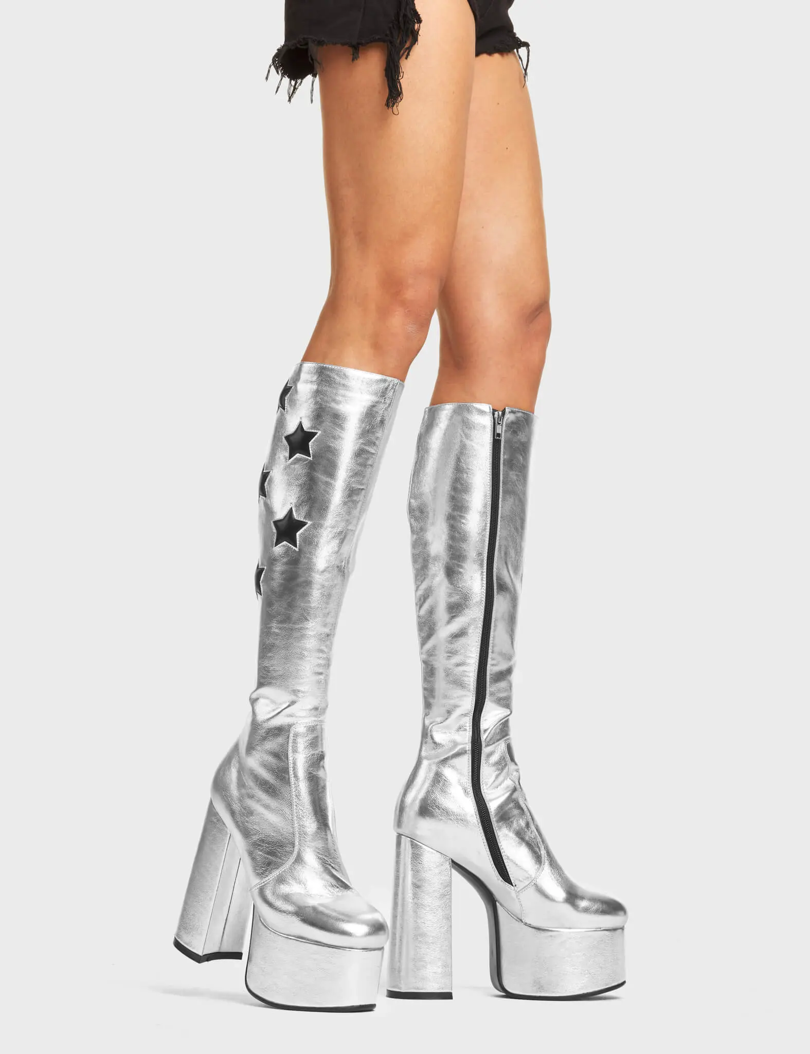 Reflections Platform Knee High Boots - Image 2