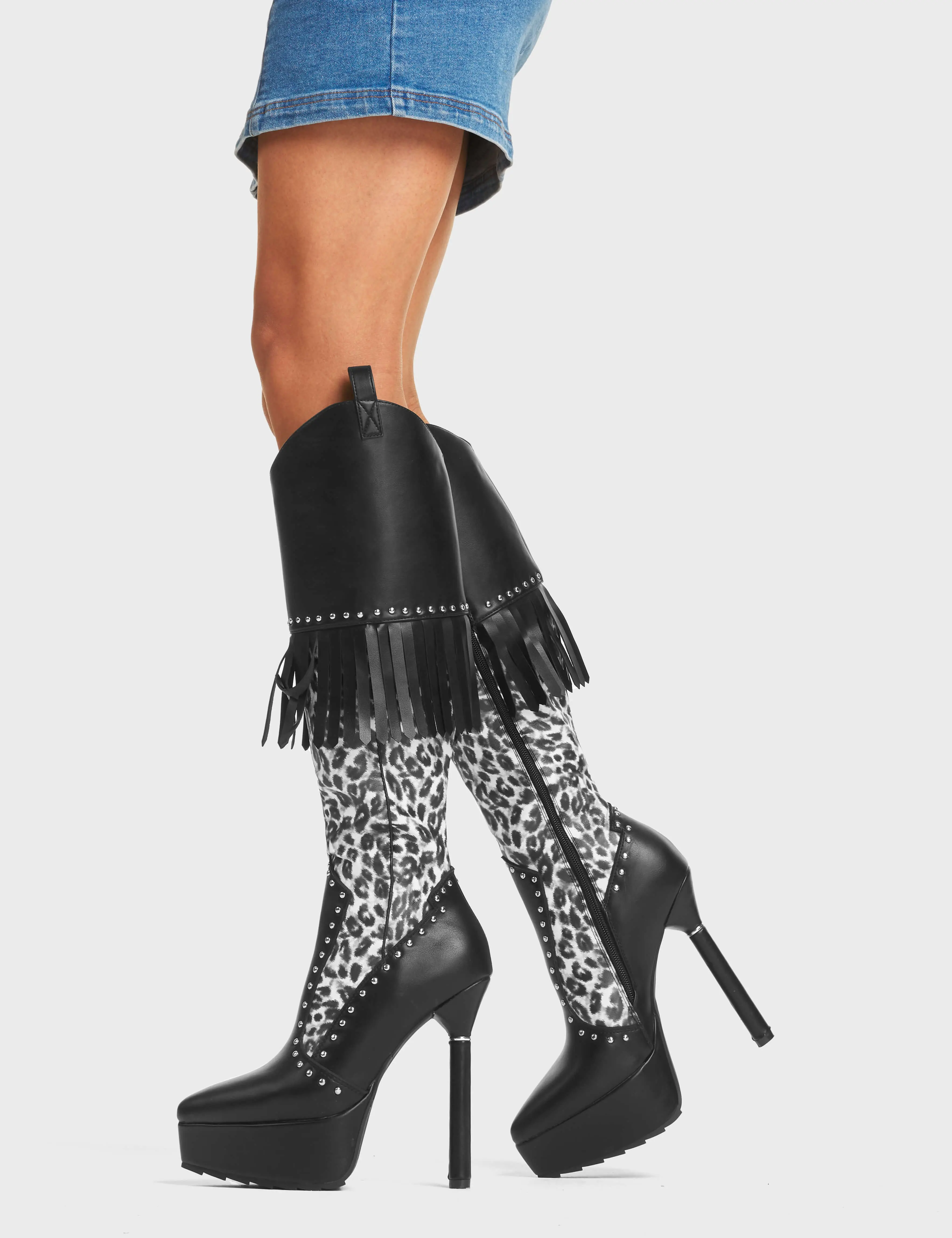 My Priority Platform Knee High Boots - Image 4