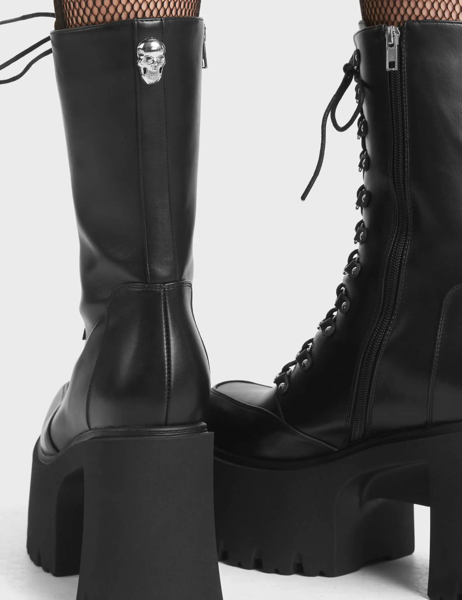 Need You Chunky Platform Calf Boots - Image 5
