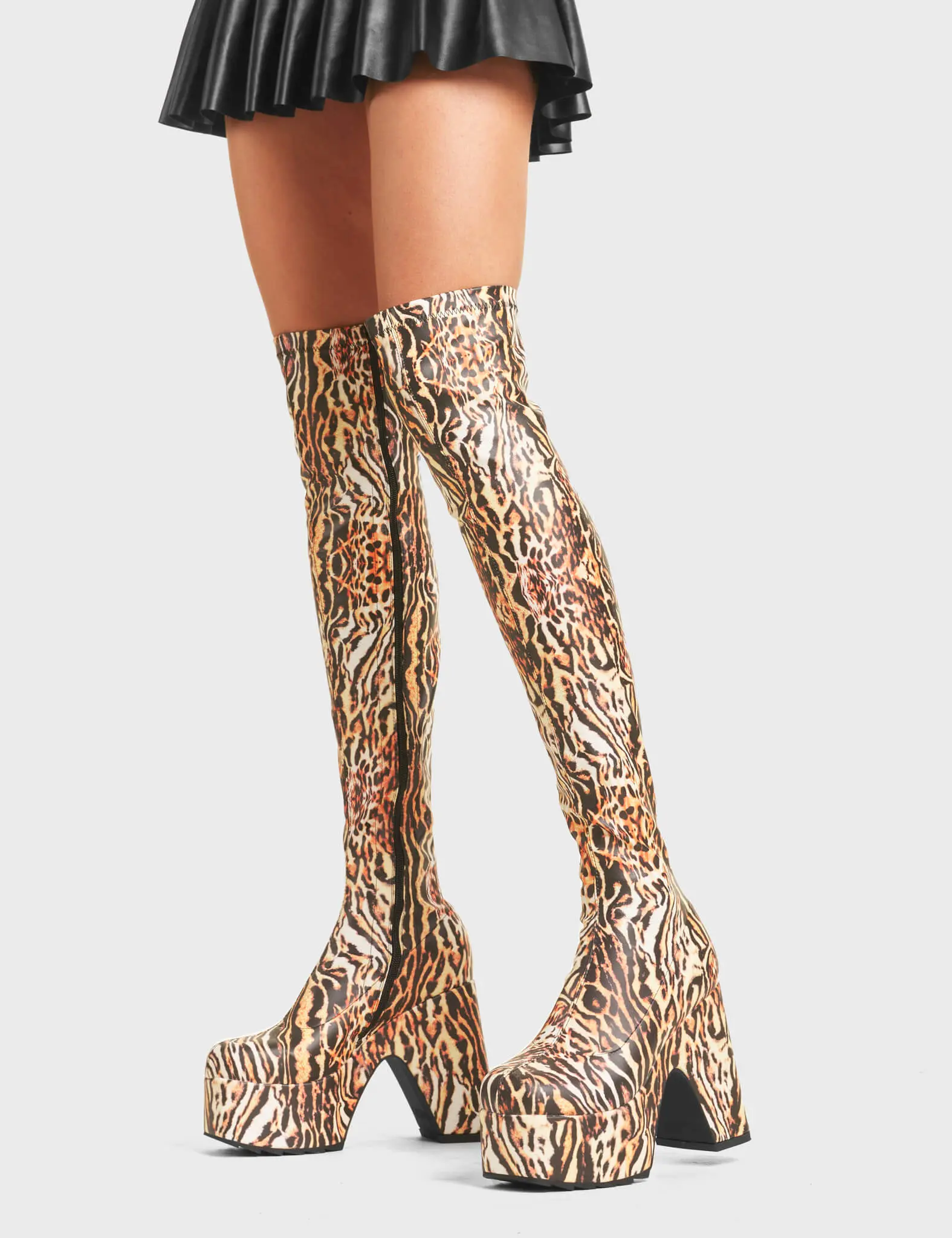 Not Your Worry Platform Thigh High Boots - Image 2