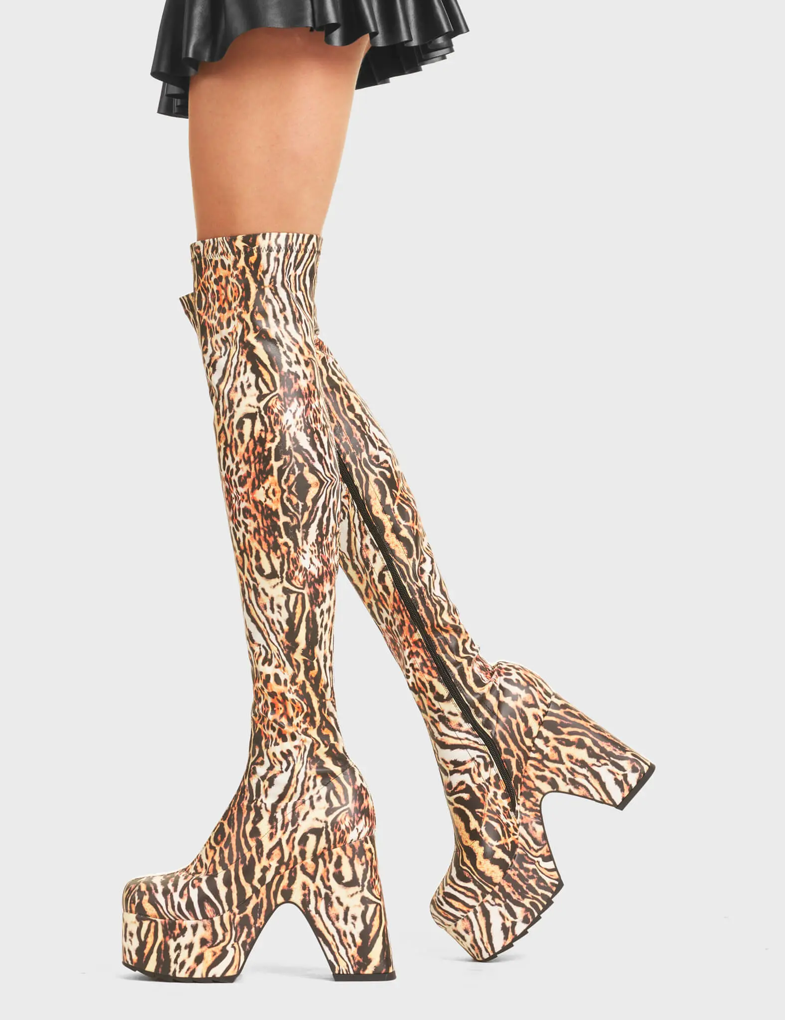 Not Your Worry Platform Thigh High Boots - Image 4