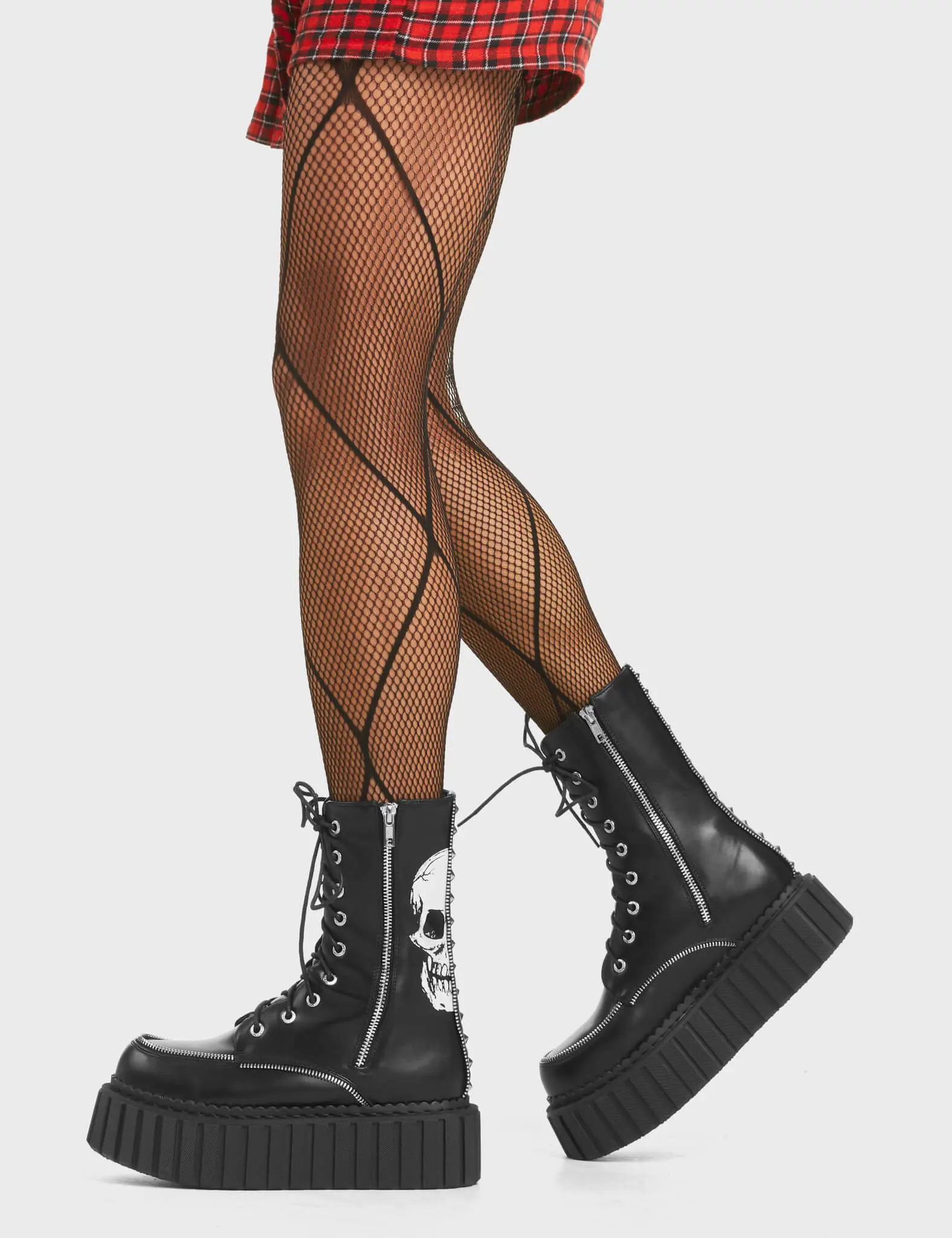Offend You Chunky Creeper Ankle Boots - Image 4