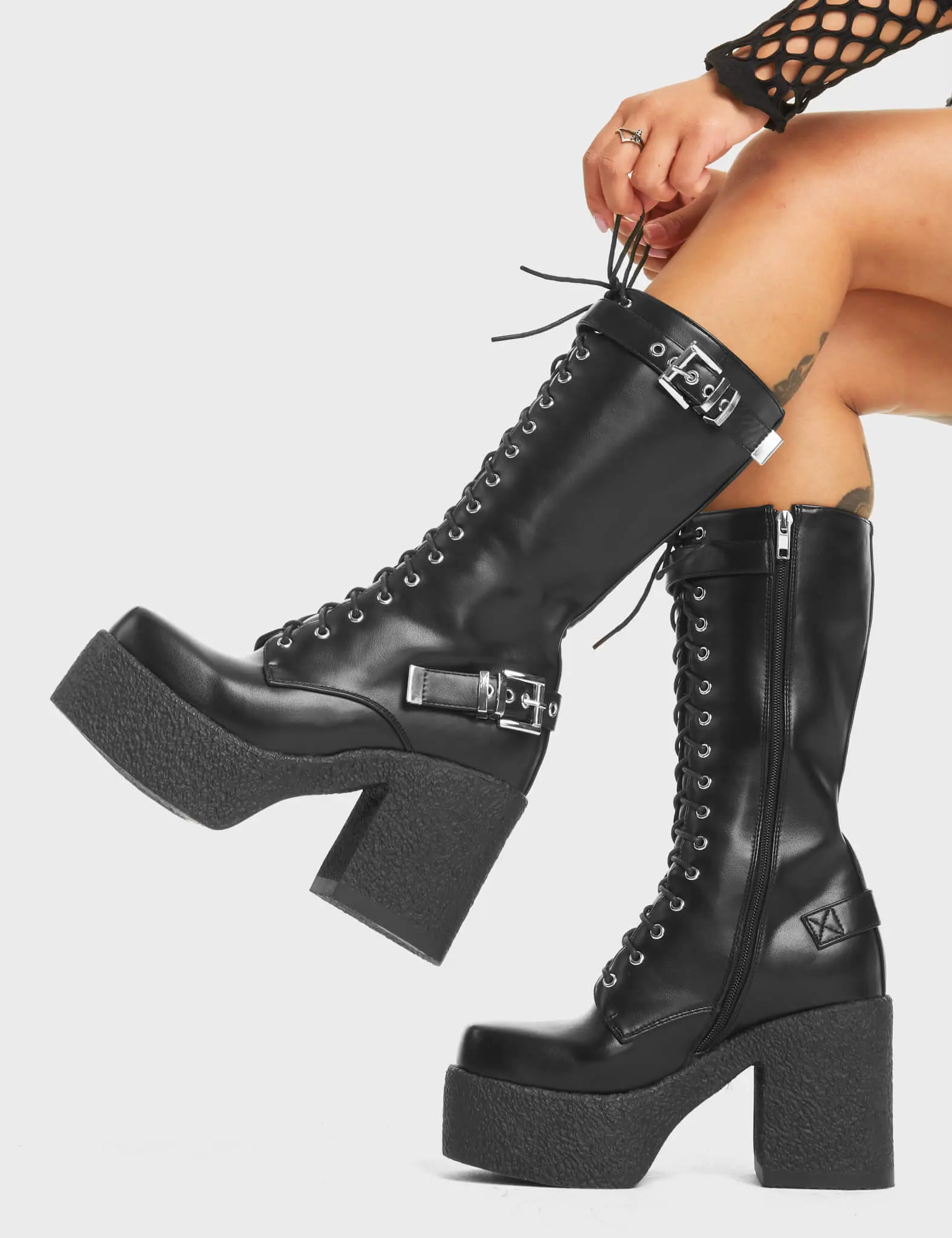 Let U Down Platform Calf Boots - Image 2