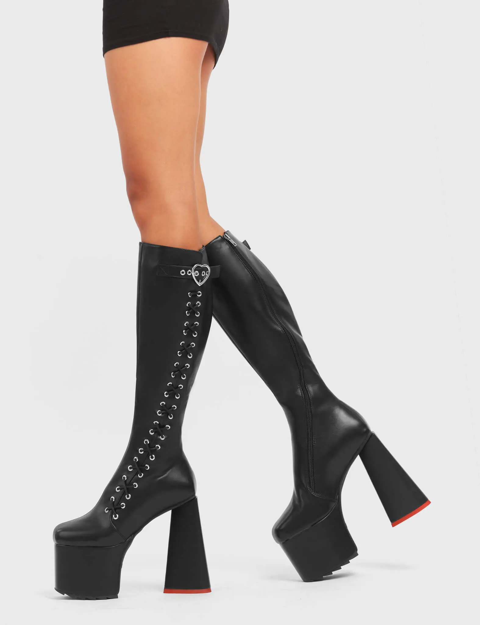 Passion Platform Knee High Boots - Image 3