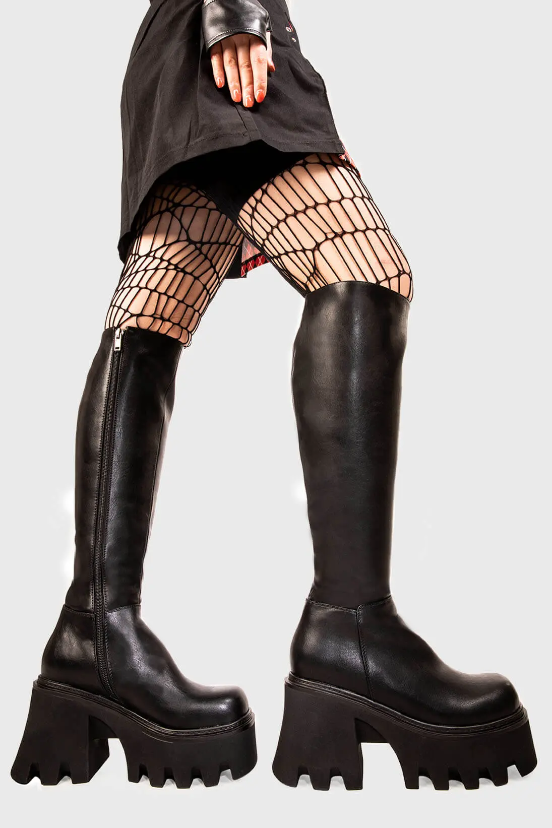 Ready Chunky Platform Knee High Boots - Image 3