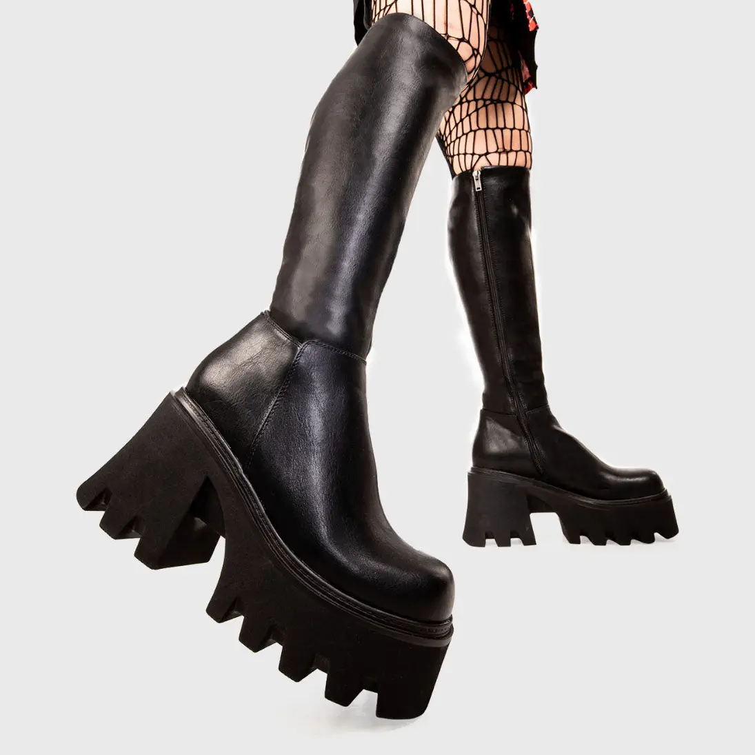 Ready Chunky Platform Knee High Boots - Image 4