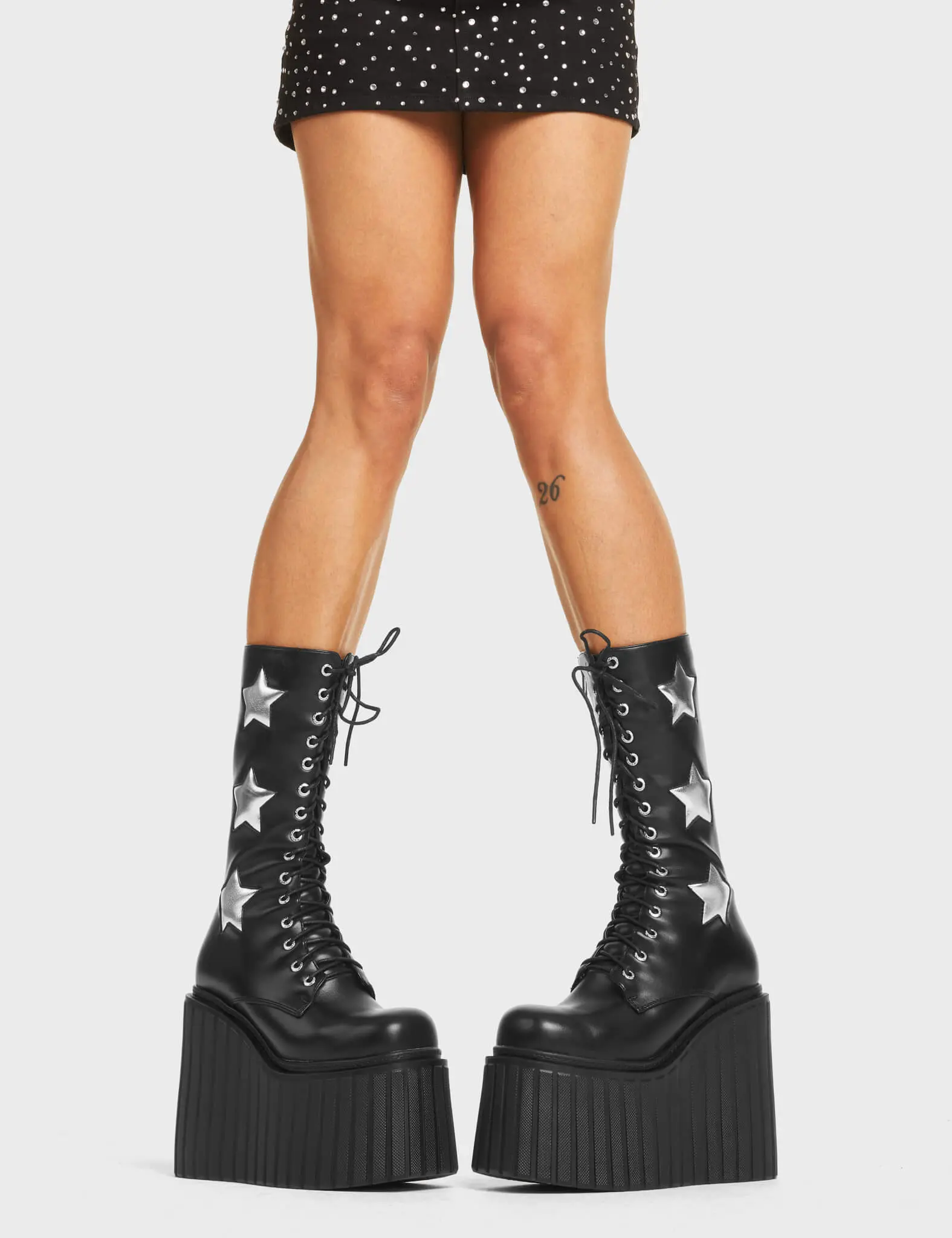 Can't Cope Chunky Creeper Calf Boots - Image 2