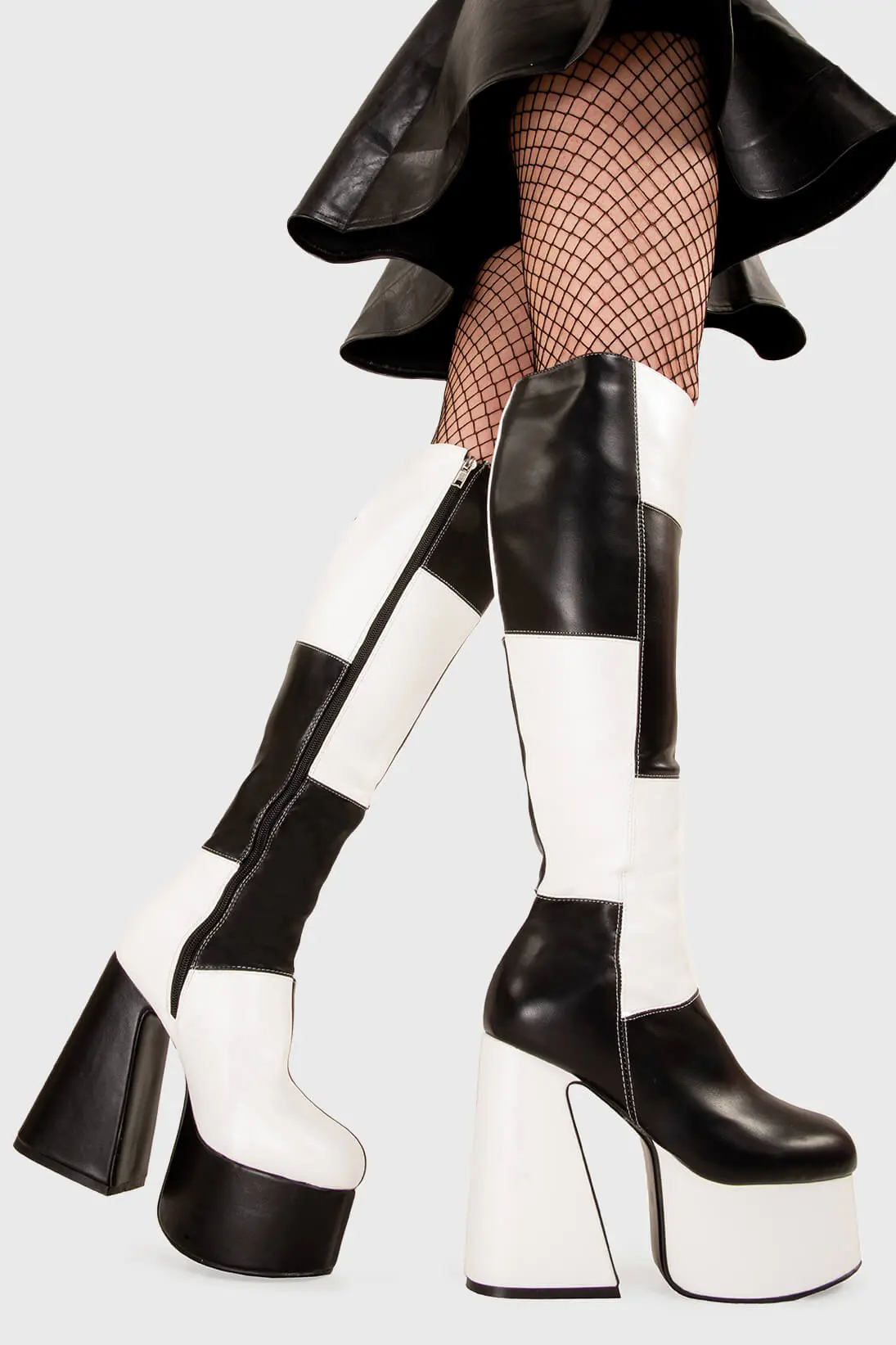 Runway Platform Knee High Boots - Image 3