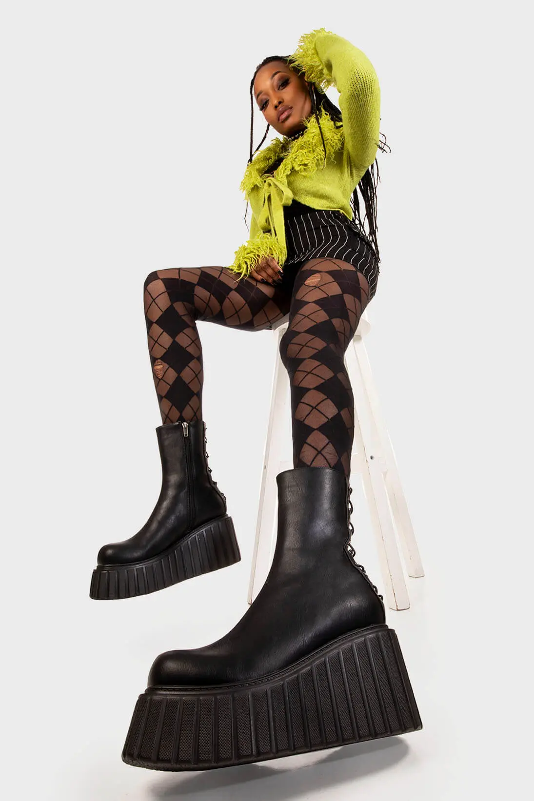 Say My Name Chunky Ankle Creeper Boots - Image 2