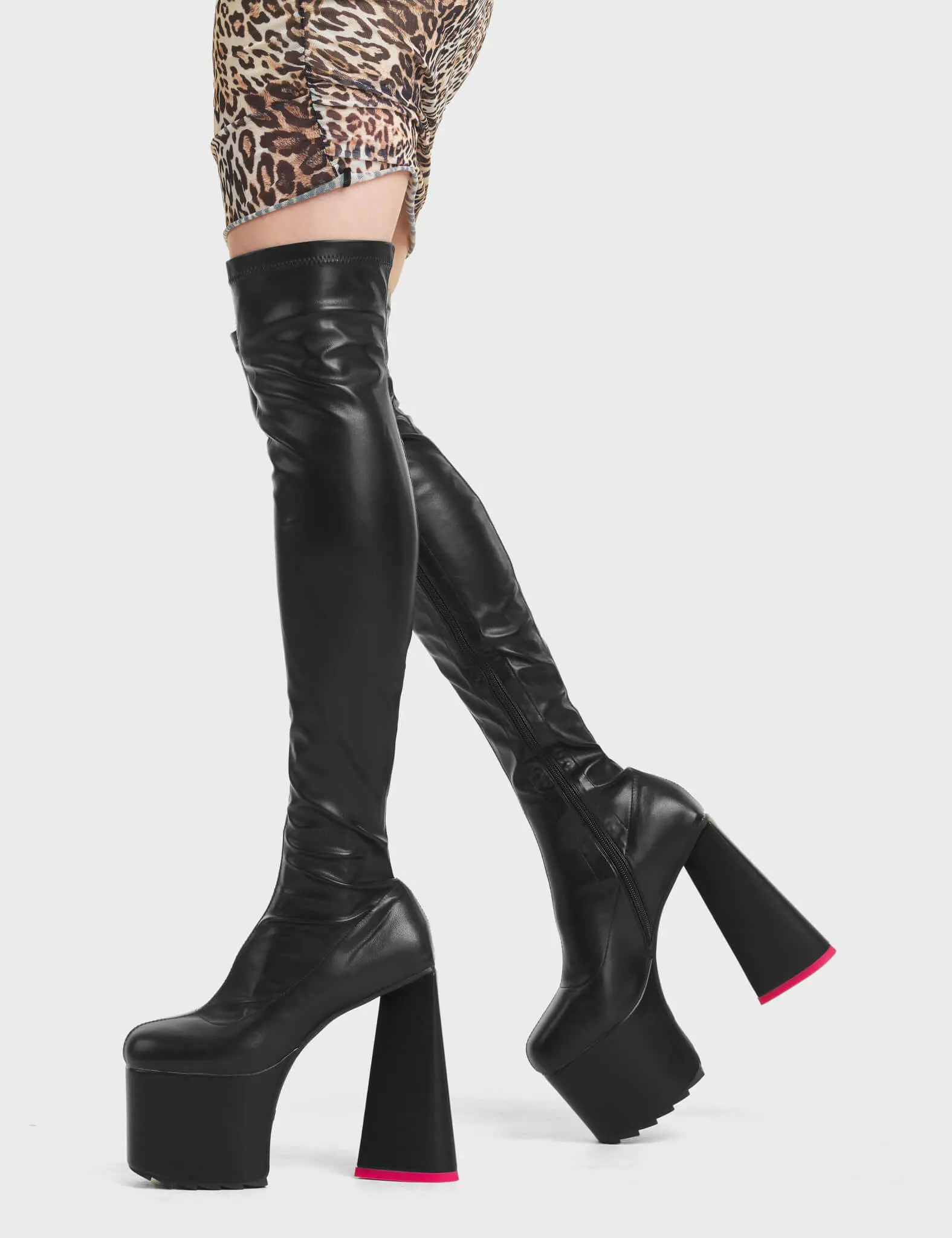 Seperate Platform Thigh High Boots - Image 3