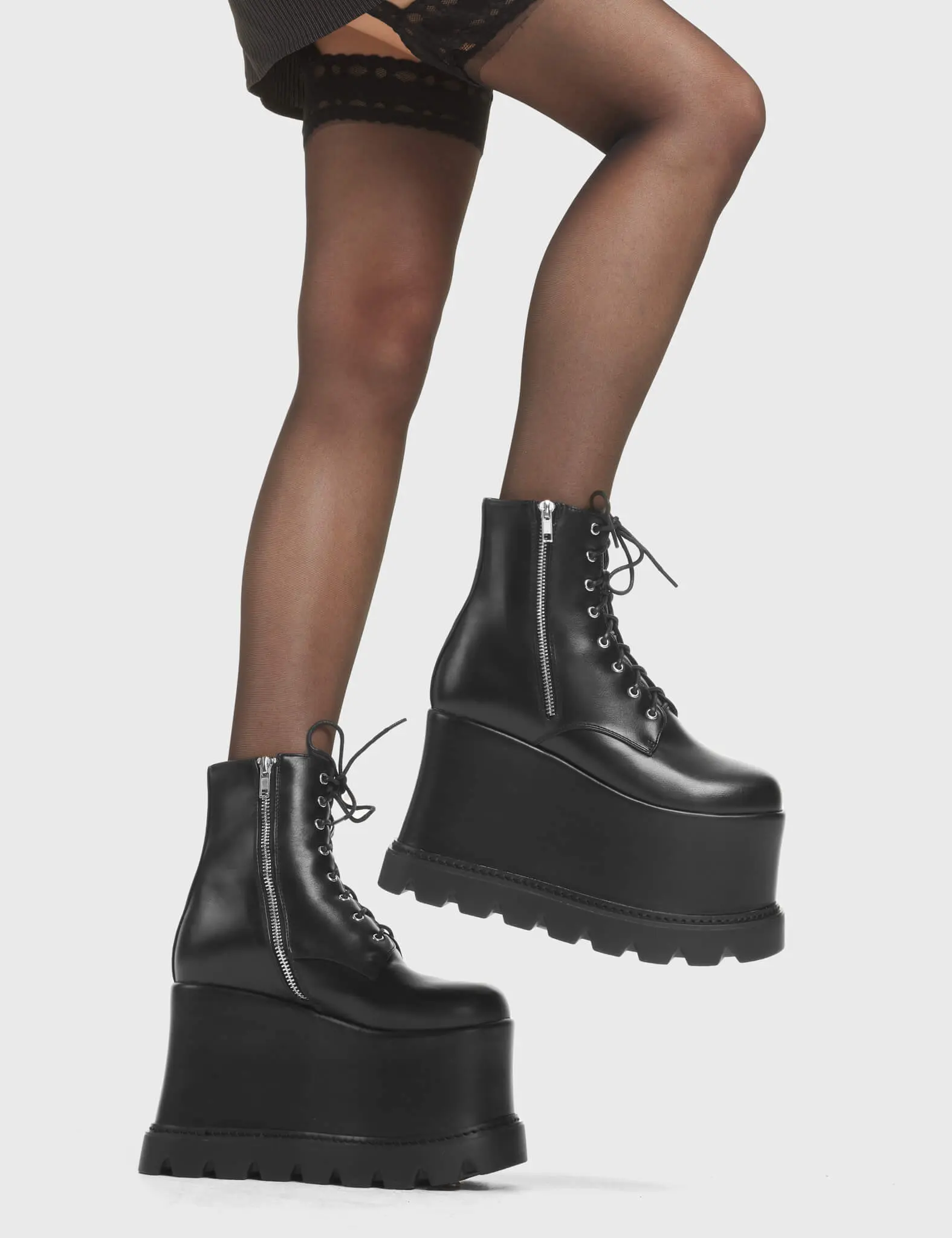 Up In Arms Chunky Platform Ankle Boots - Image 2